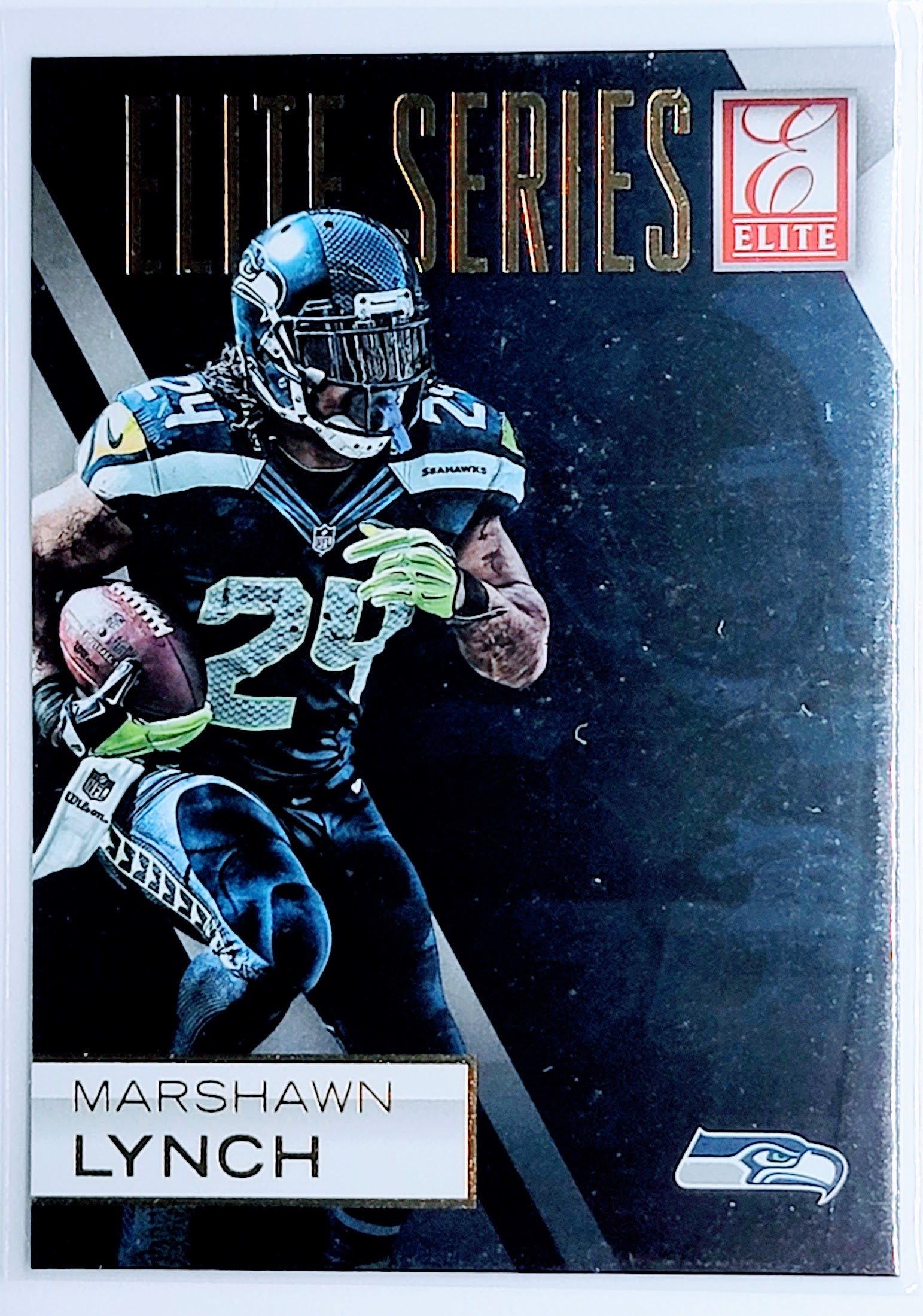 2015 Donruss Marshawn Lynch
Elite Series Seattle Seahawks Football
Card TH1CB simple Xclusive Collectibles
