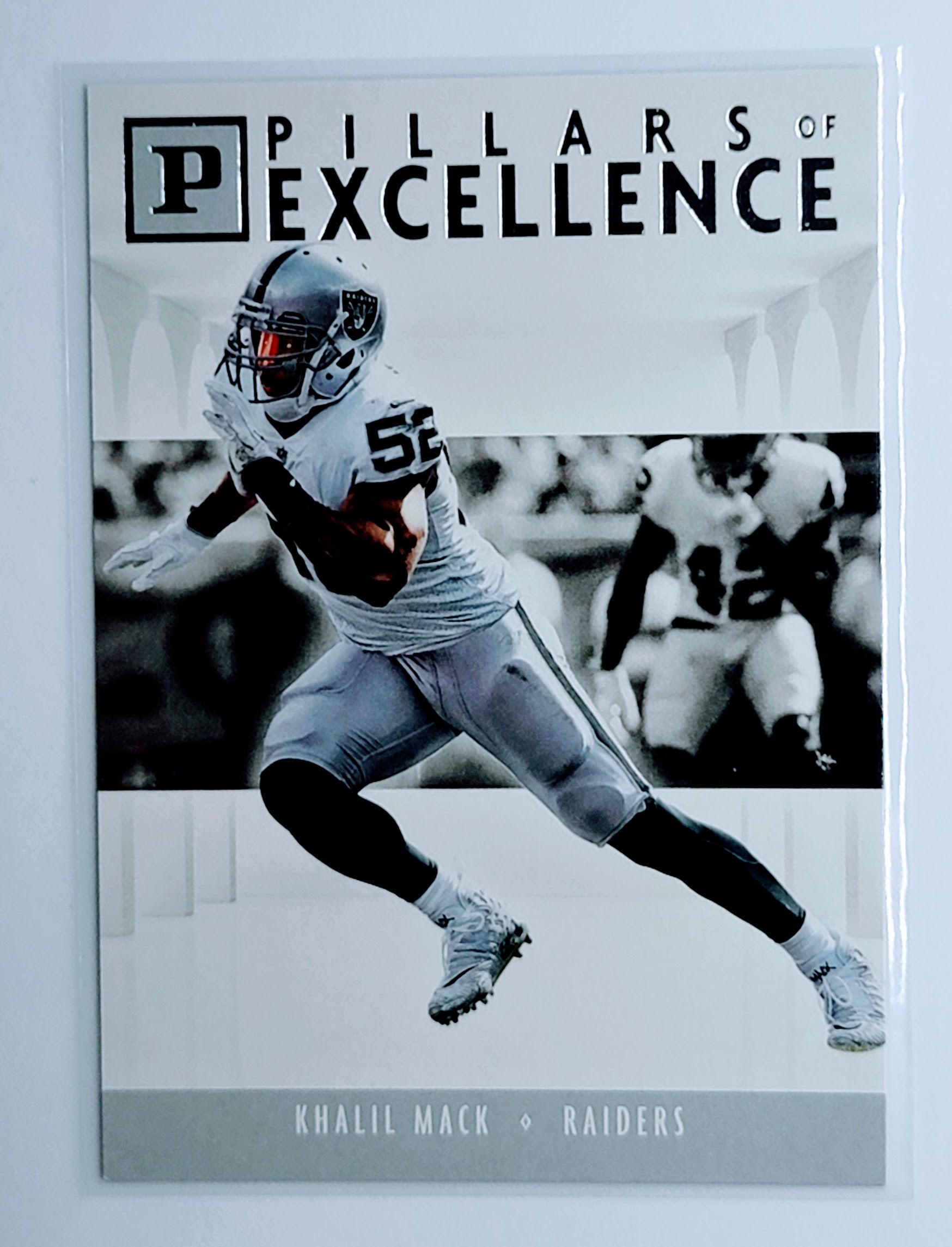 2018 Panini Khalil Mack
Pillars of Excellence Oakland Raiders
Football Card TH1CB simple Xclusive Collectibles