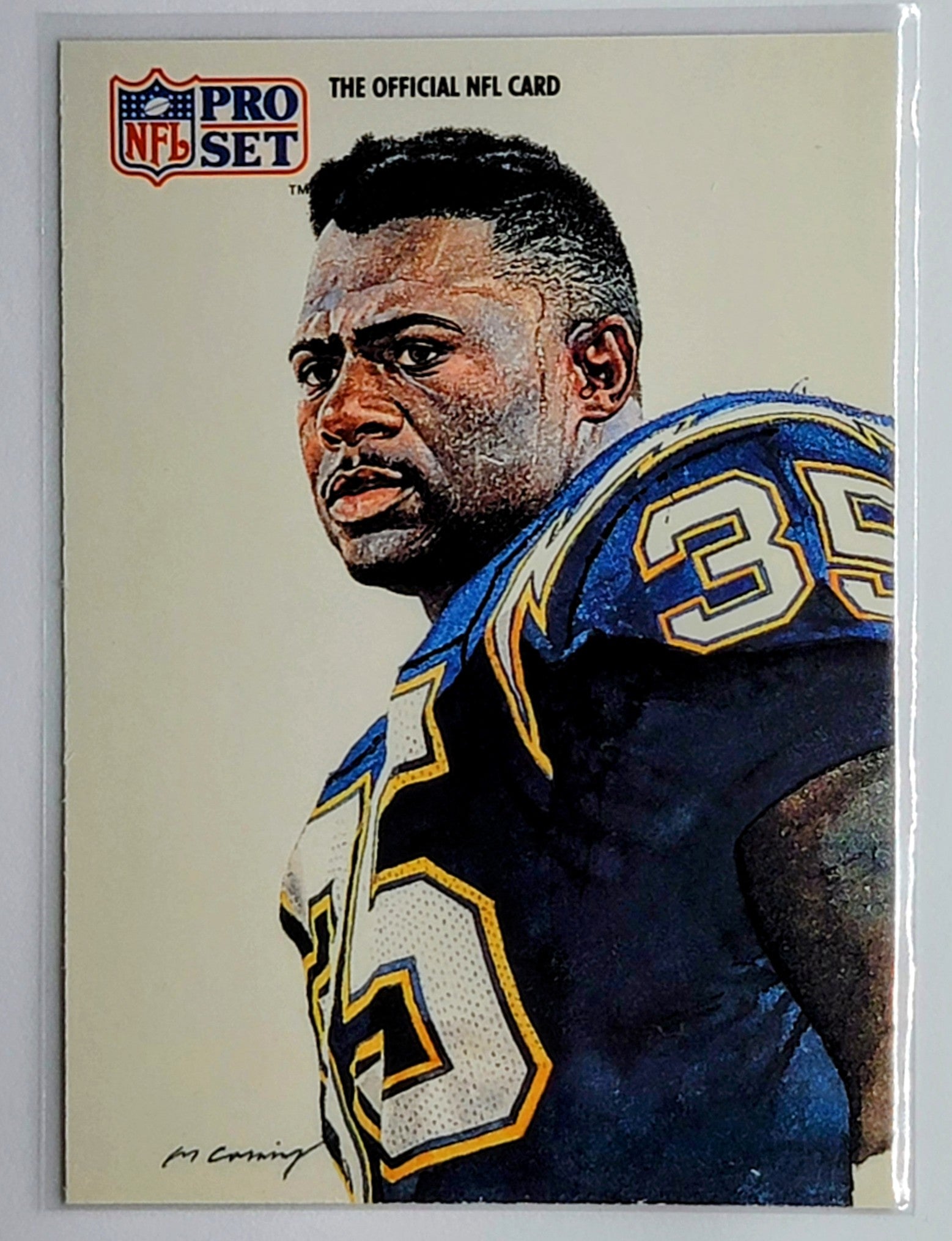 1991 Pro Set Marion Butts   PB San Diego Chargers Football Card  TH1CB simple Xclusive Collectibles