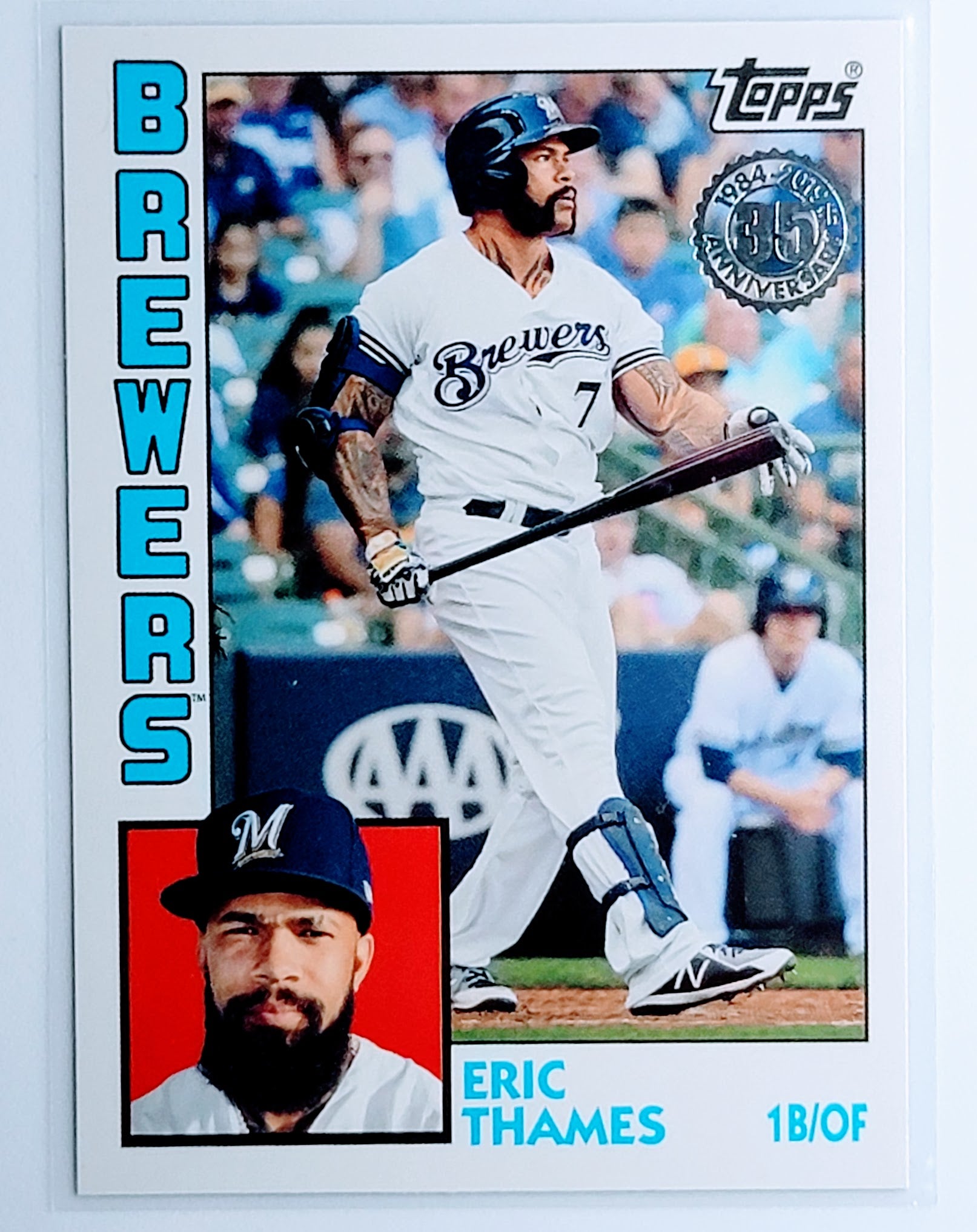 2019 Topps Eric Thames 1984
  Topps Baseball  Milwaukee Brewers
  Baseball Card  TH1CB simple Xclusive Collectibles