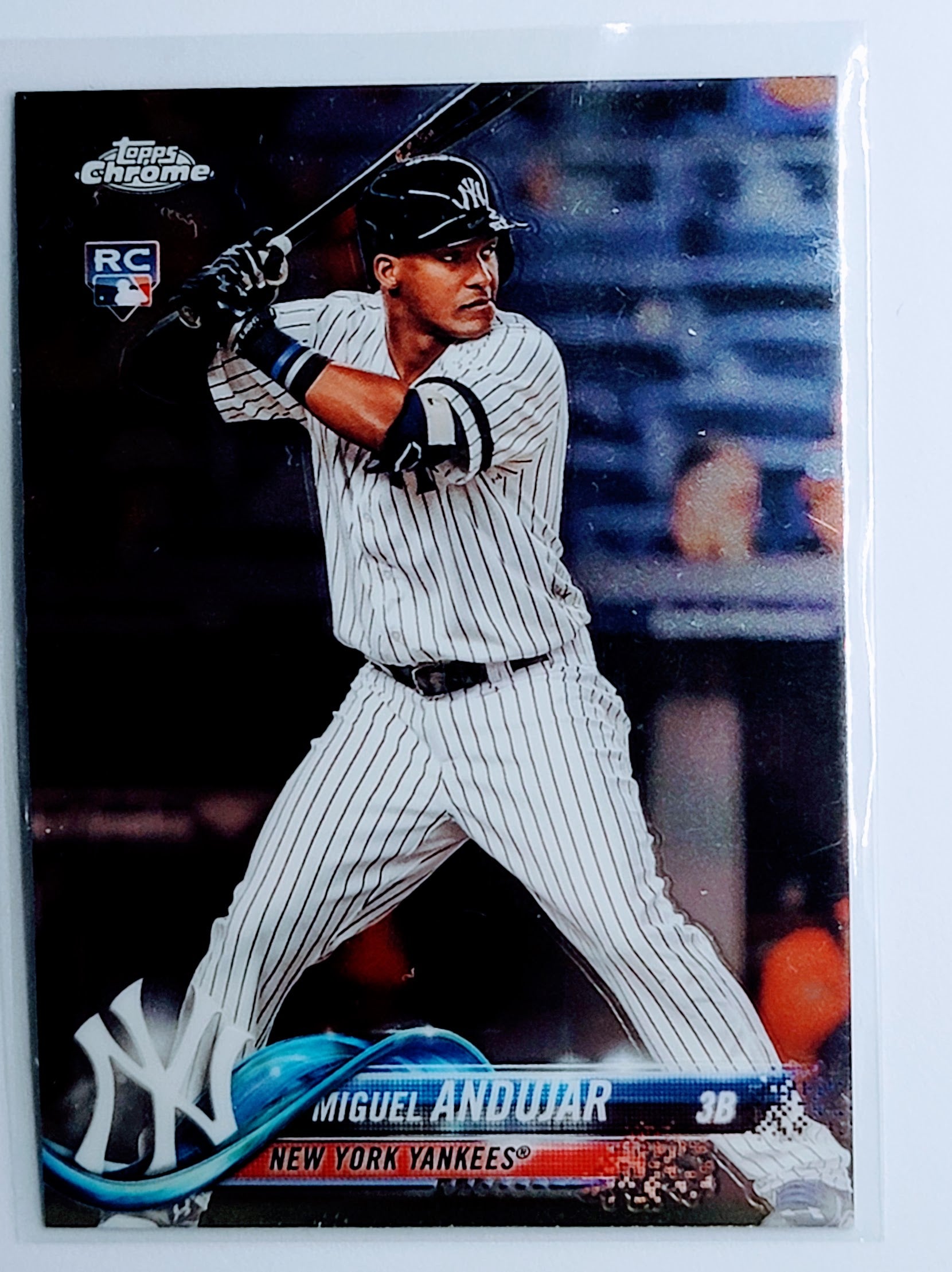 2018 Topps Chrome Miguel
Andujar RC New York Yankees Baseball
Card TH1CB_1e simple Xclusive Collectibles