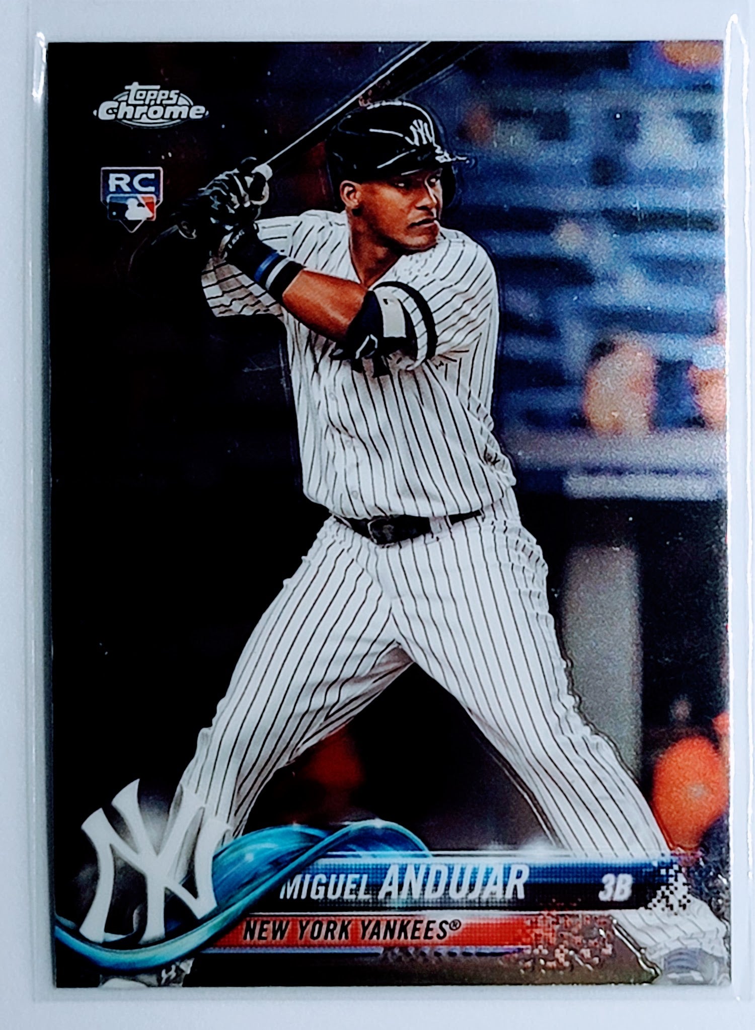 2018 Topps Chrome Miguel
Andujar RC New York Yankees Baseball
Card TH1CB_1c simple Xclusive Collectibles