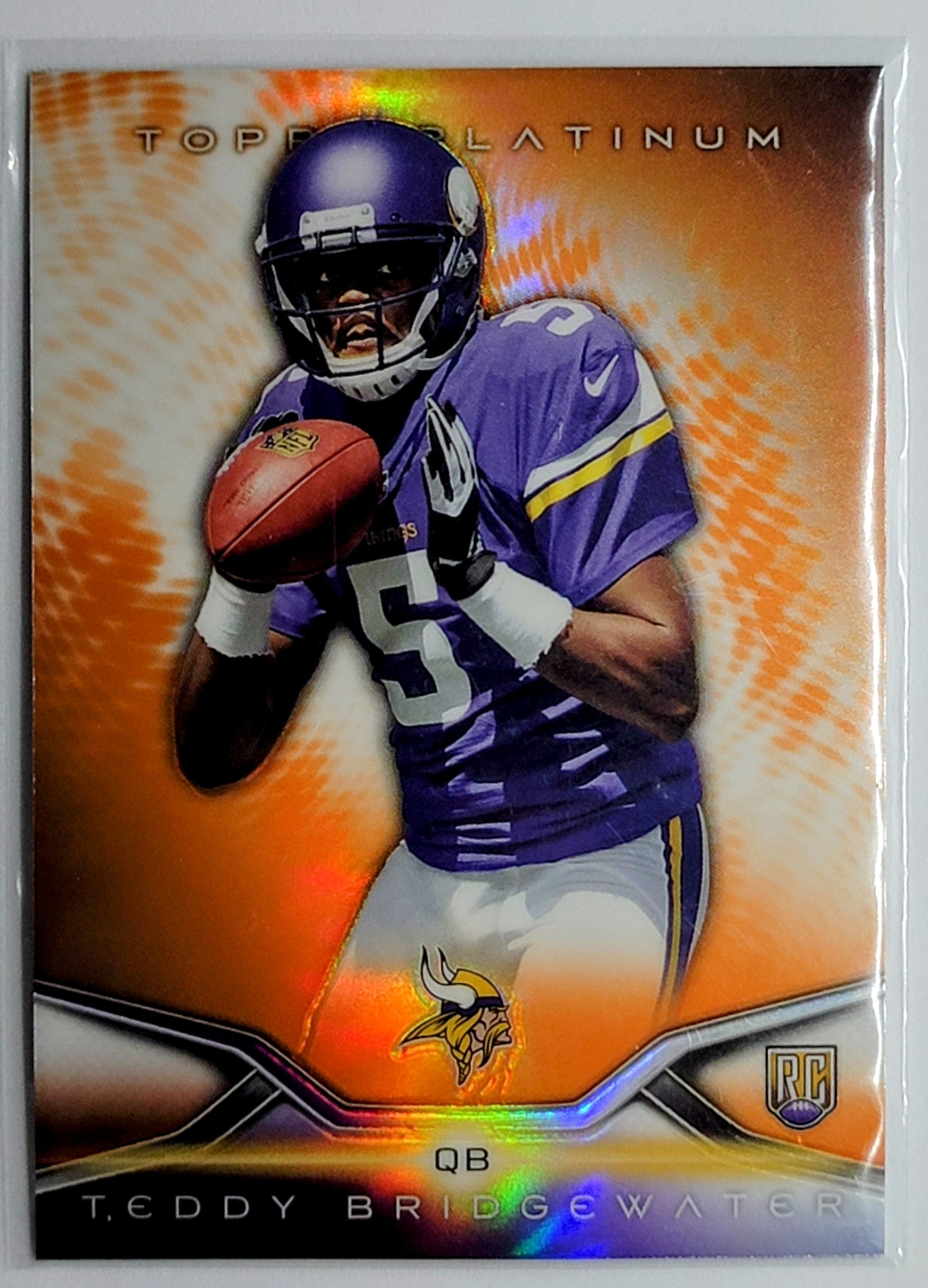 2014 Topps Platinum Teddy
Bridgewater Orange Refractors
Minnesota Vikings Football Card
TH1CB simple Xclusive Collectibles