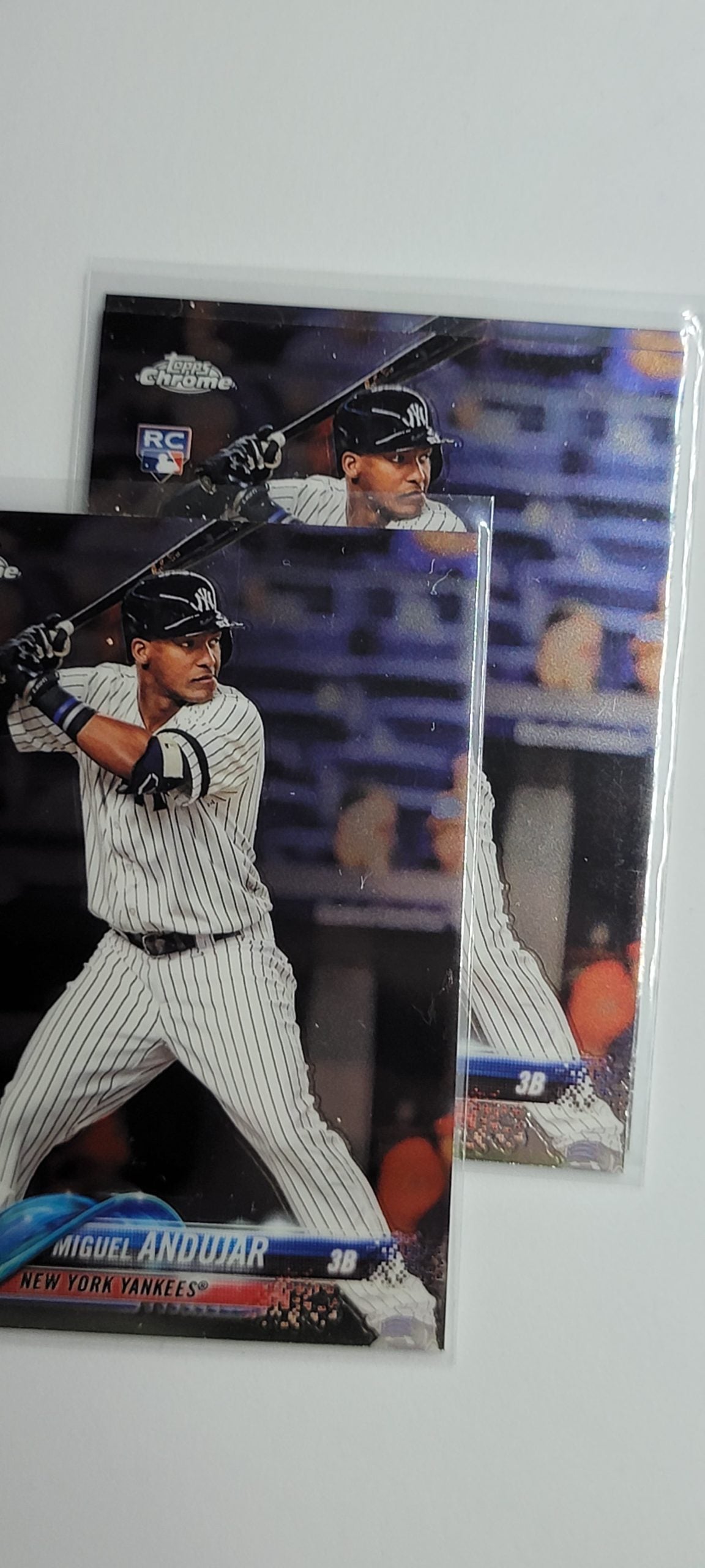 2018 Topps Chrome Miguel
Andujar New York
Yankees Baseball Card TH1CB simple Xclusive Collectibles