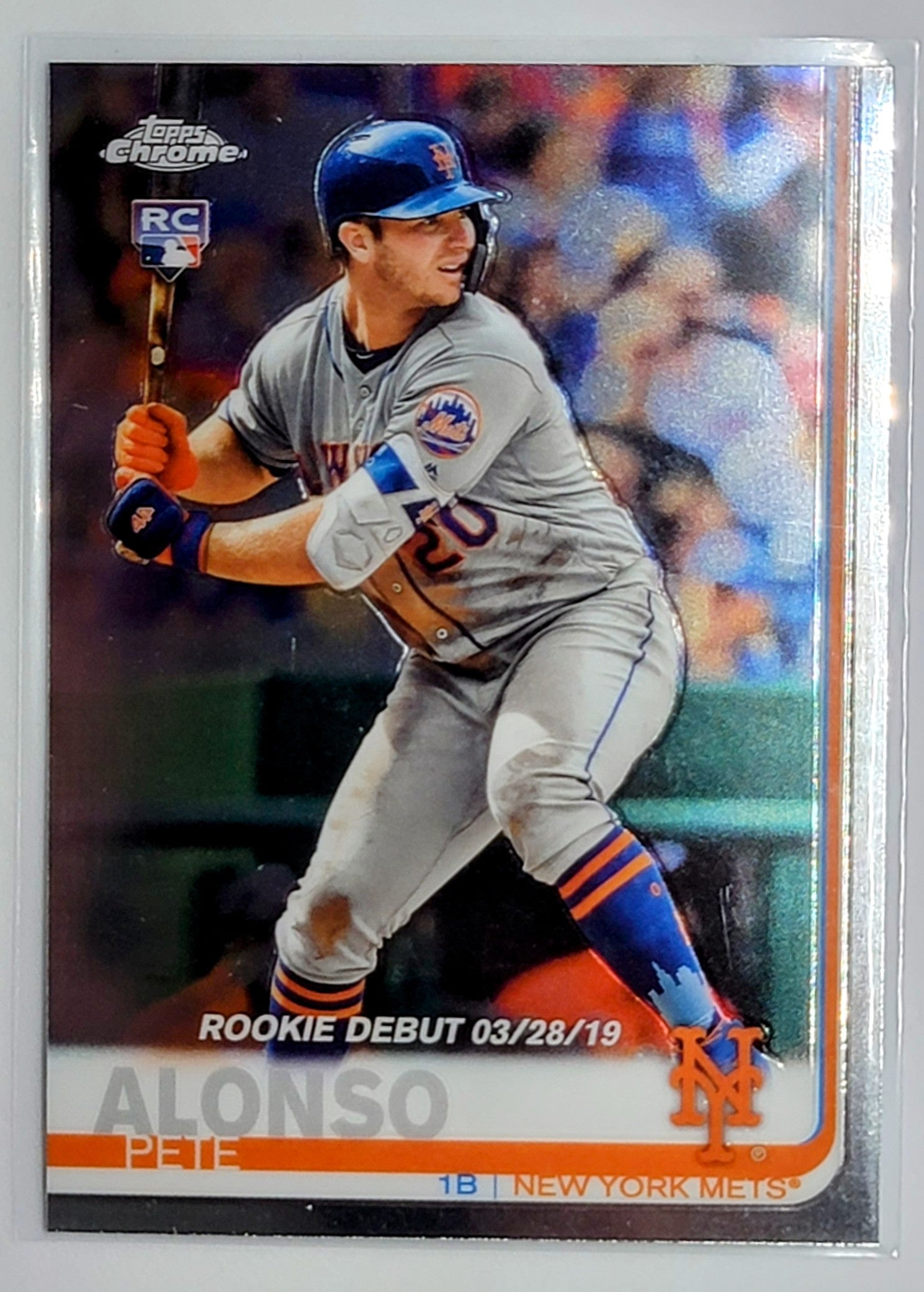 2019 Topps Chrome Update
Edition Pete Alonso RD, RC New York
Mets Baseball Card TH1CB simple Xclusive Collectibles
