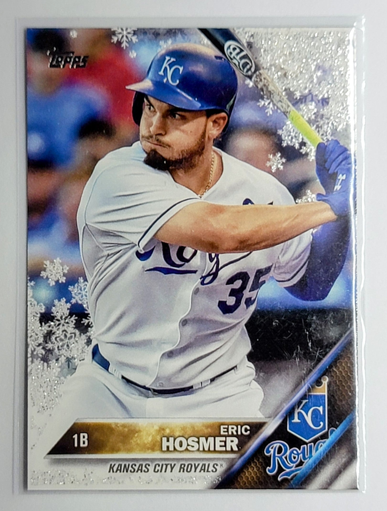 2016 Topps Eric Hosmer
Metallic Snowflake Kansas City Royals
  Baseball Card  TH1CB simple Xclusive Collectibles
