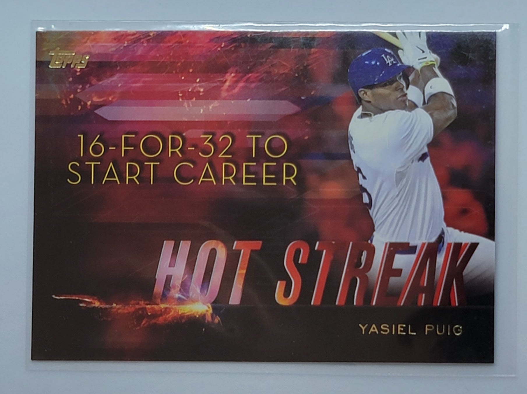 2015 Topps Yasiel Puig Hot
Streak Baseball Card TH13C simple Xclusive Collectibles