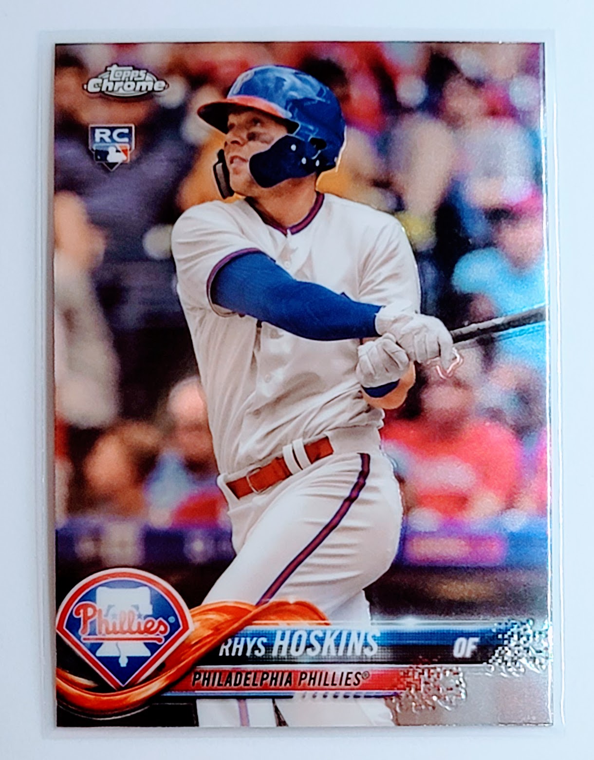 Rhys Hoskins 2018 Topps Chrome Rookie Card