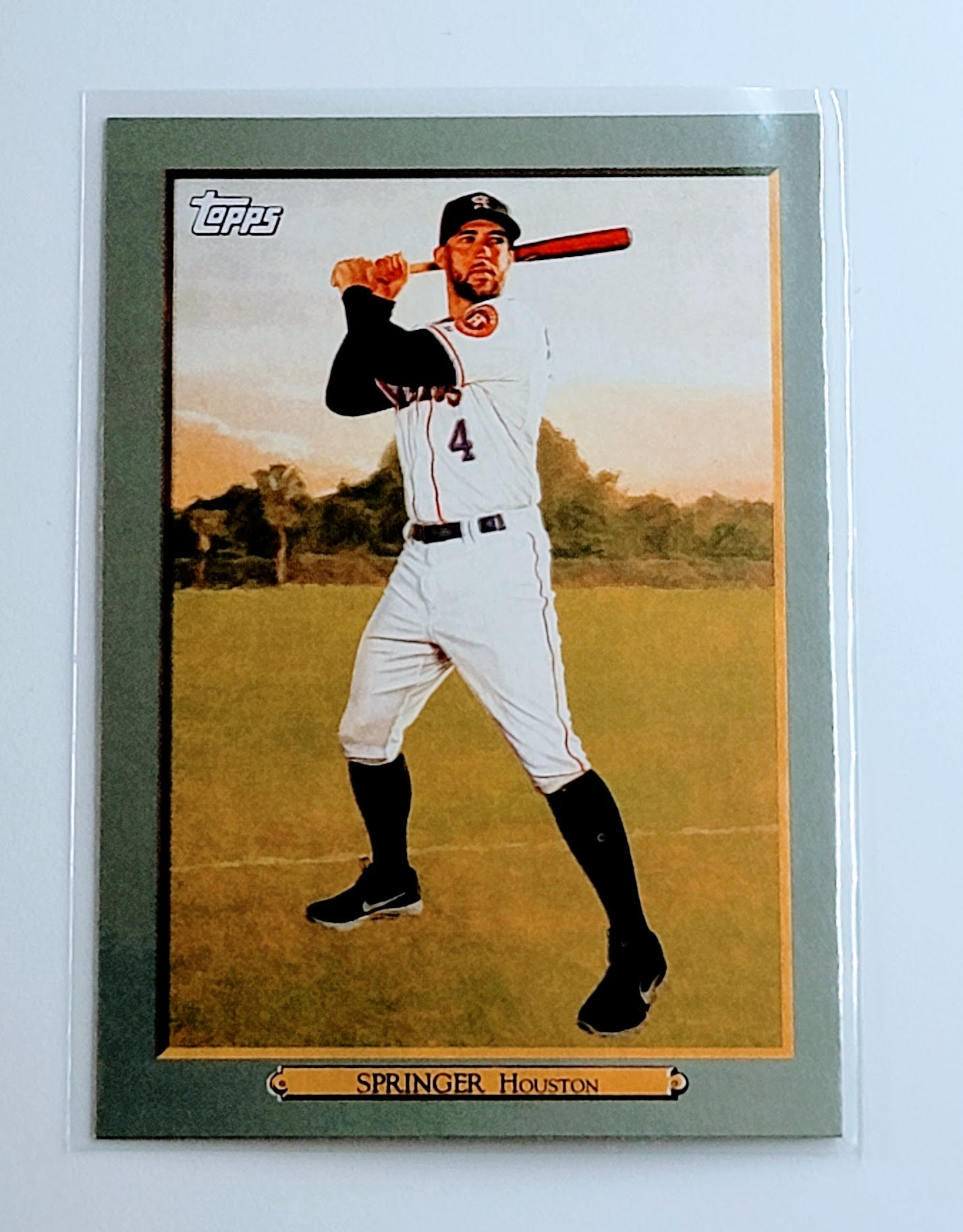 2020 Topps George Springer
  Turkey Red 2020  Baseball Card  TH13C_1a simple Xclusive Collectibles