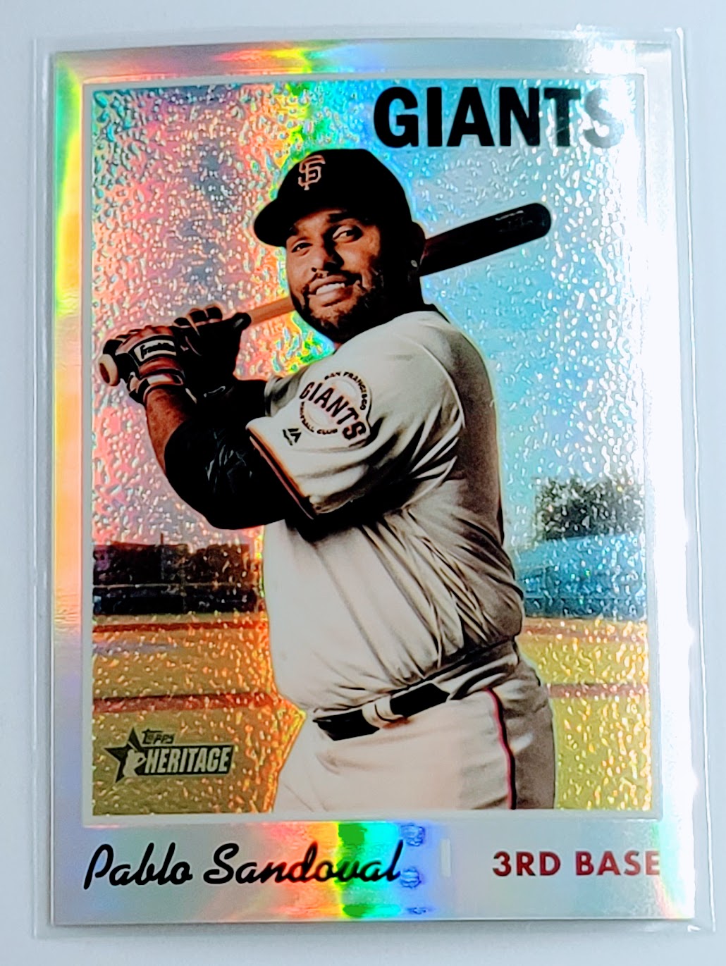 2019 Topps Heritage Pablo
Sandoval San Francisco Giants
Baseball Card TH1C4 simple Xclusive Collectibles
