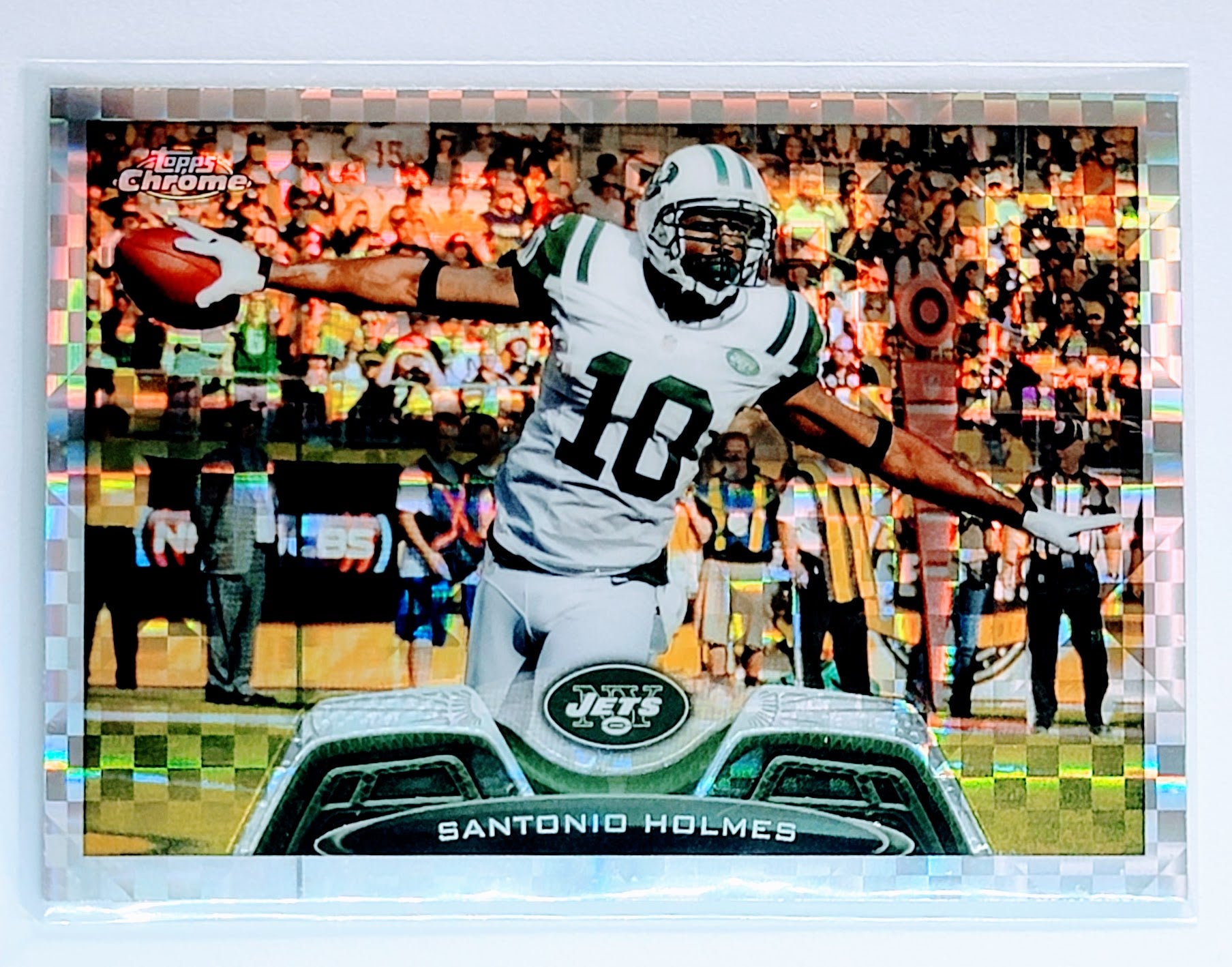 2013 Topps Chrome Santonio
Holmes New York Jets Football Card
TH1C4 simple Xclusive Collectibles