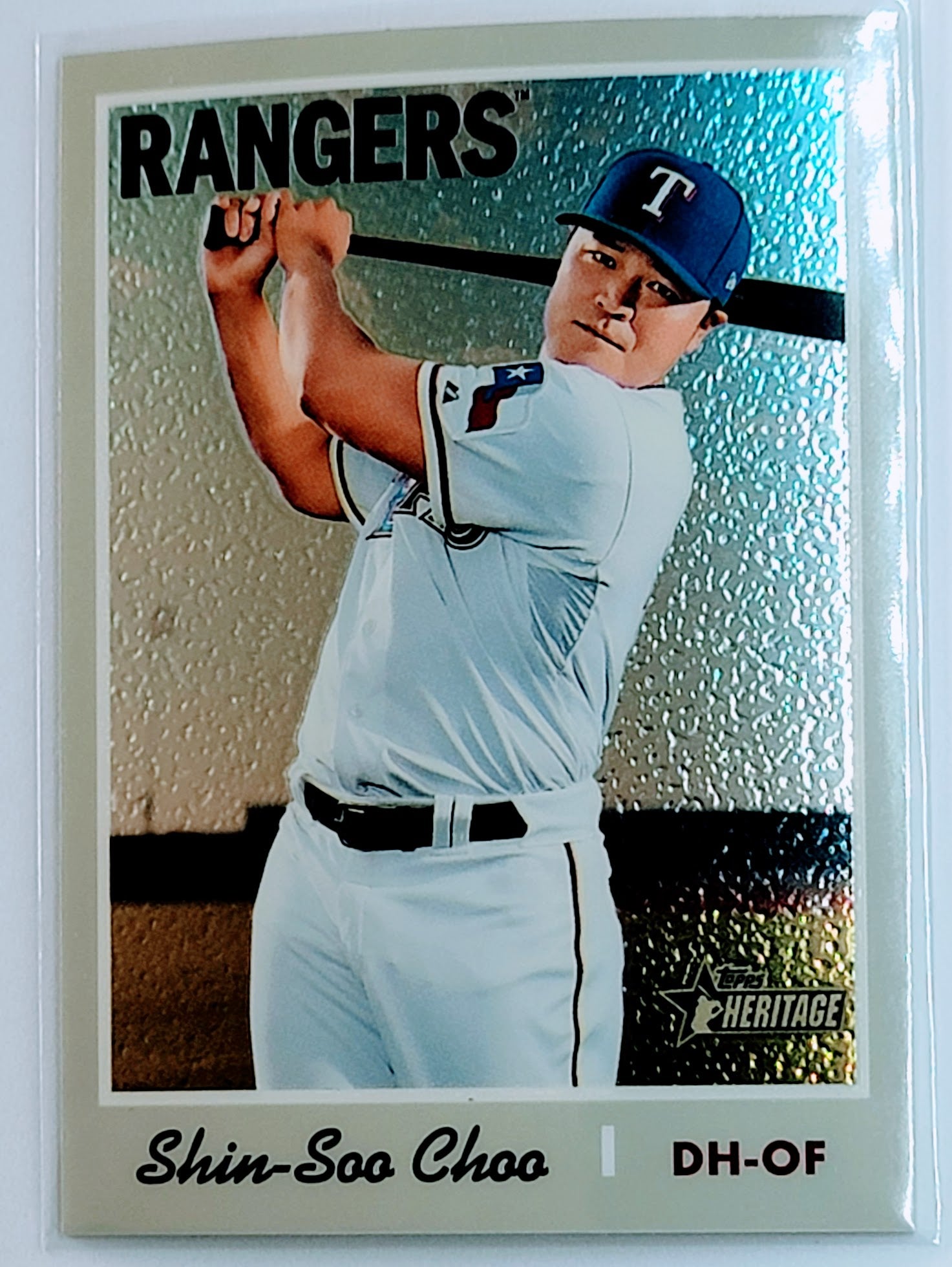 2019 Topps Heritage Shin-Soo
Choo Chrome SN999 Texas Rangers
Baseball Card TH1C4 simple Xclusive Collectibles