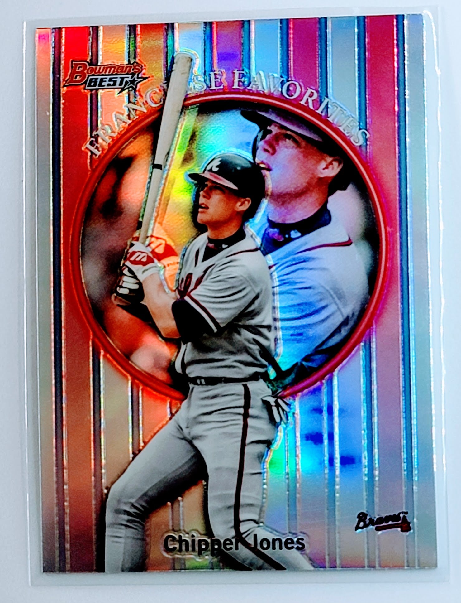 2019 Bowman's Best Chipper
  Jones 1999 Franchise Favorites  Atlanta
  Braves Baseball Card TH1C4 simple Xclusive Collectibles
