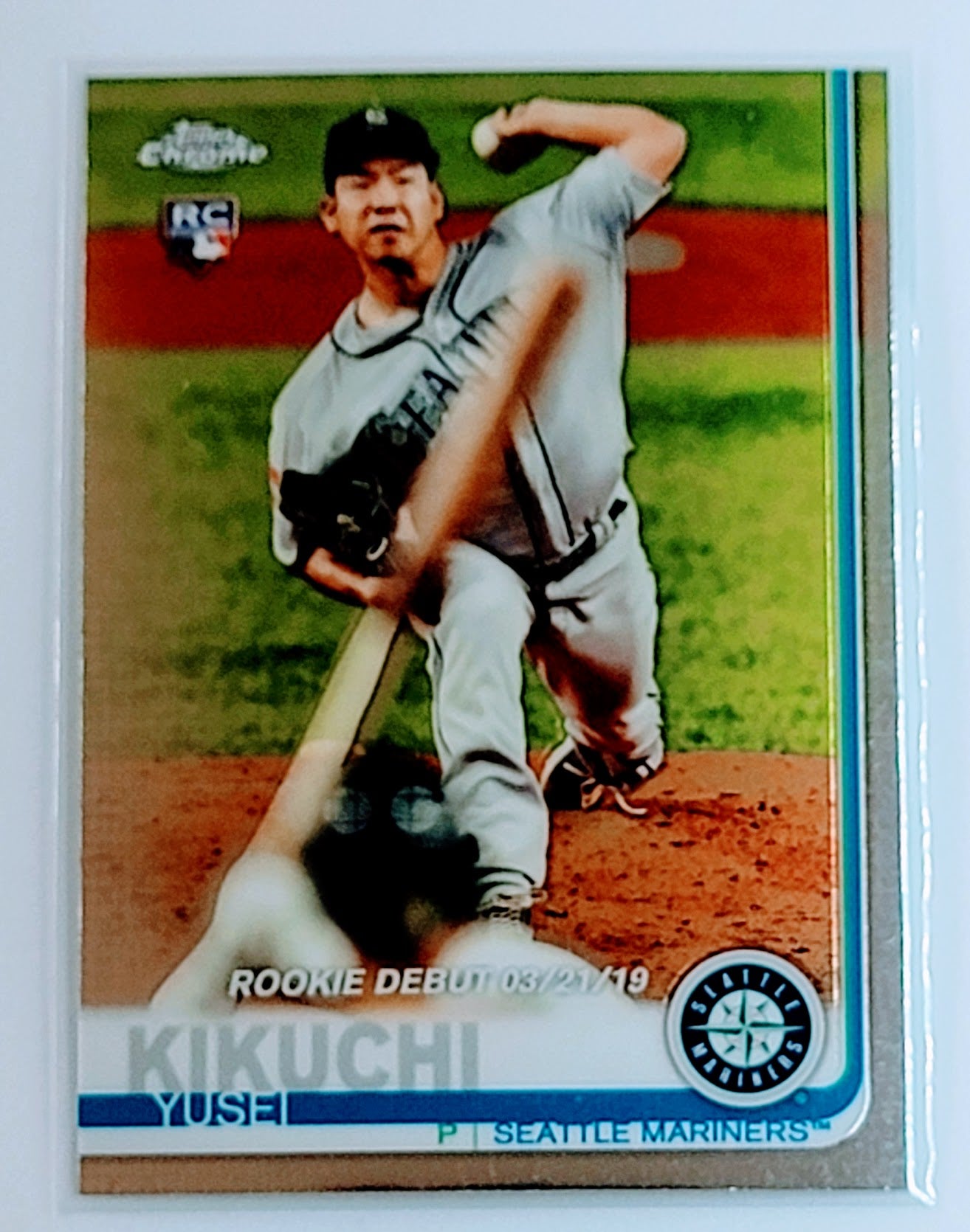 2019 Topps Chrome Update
  Edition Yusei Kikuchi   RD, RC Seattle
  Mariners Baseball Card TH1C4 simple Xclusive Collectibles