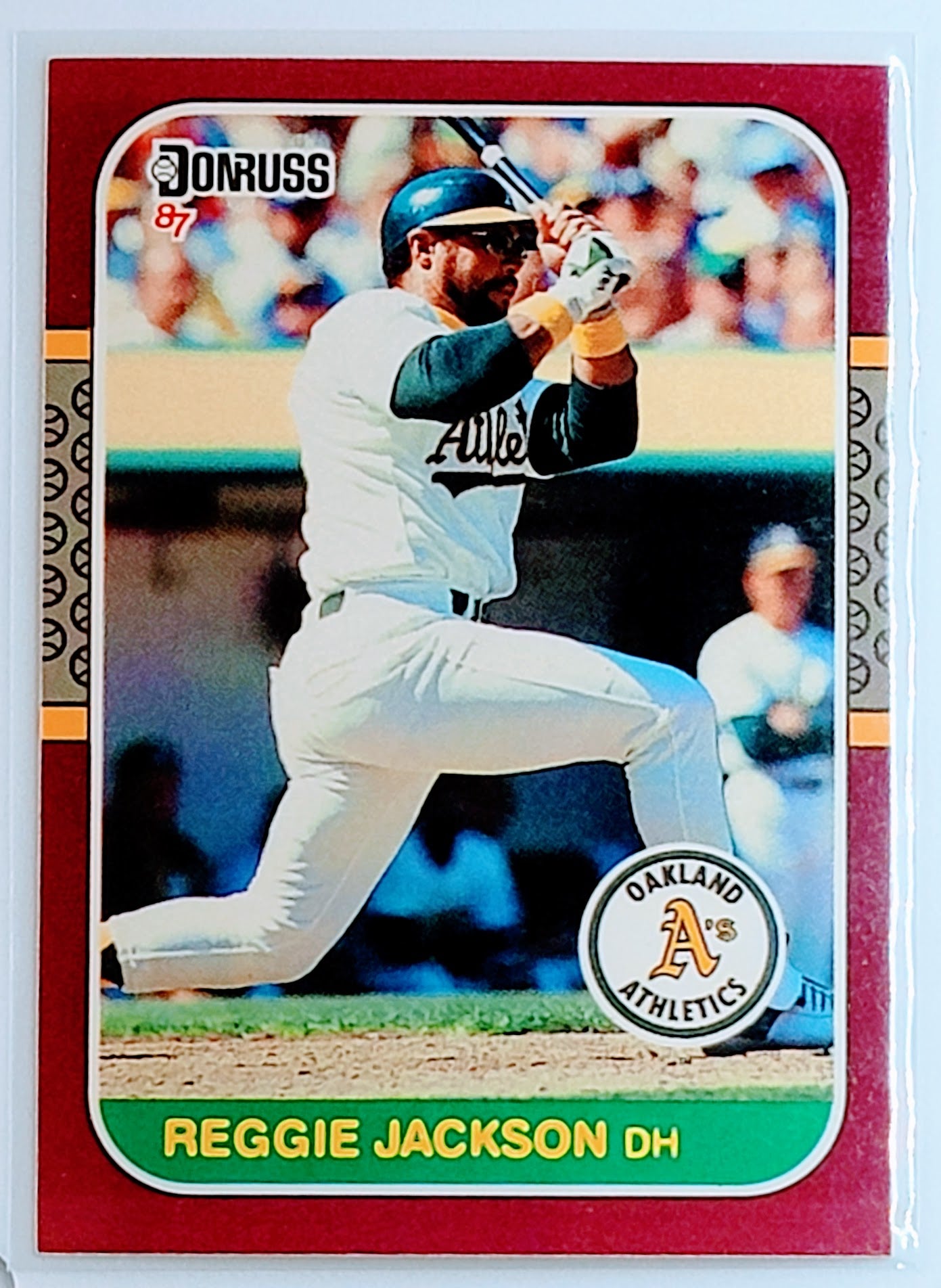 1987 Donruss Opening Day
  Reggie Jackson   Oakland Athletics
  Baseball Card TH1C4 simple Xclusive Collectibles