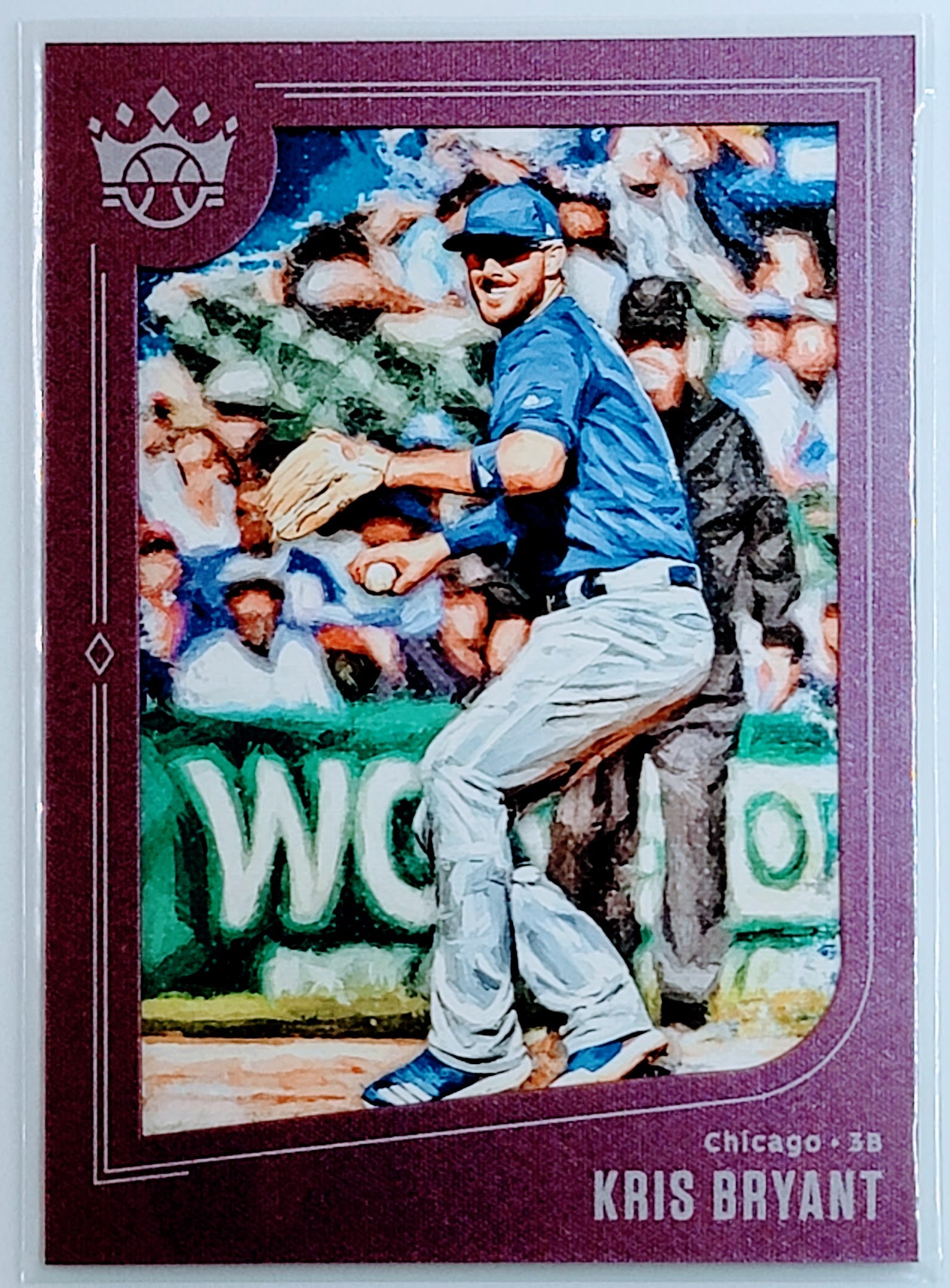 2019 Panini Diamond Kings Kris
Bryant Framed Plum SP, VAR Chicago
Cubs Baseball Card TH1C4 simple Xclusive Collectibles