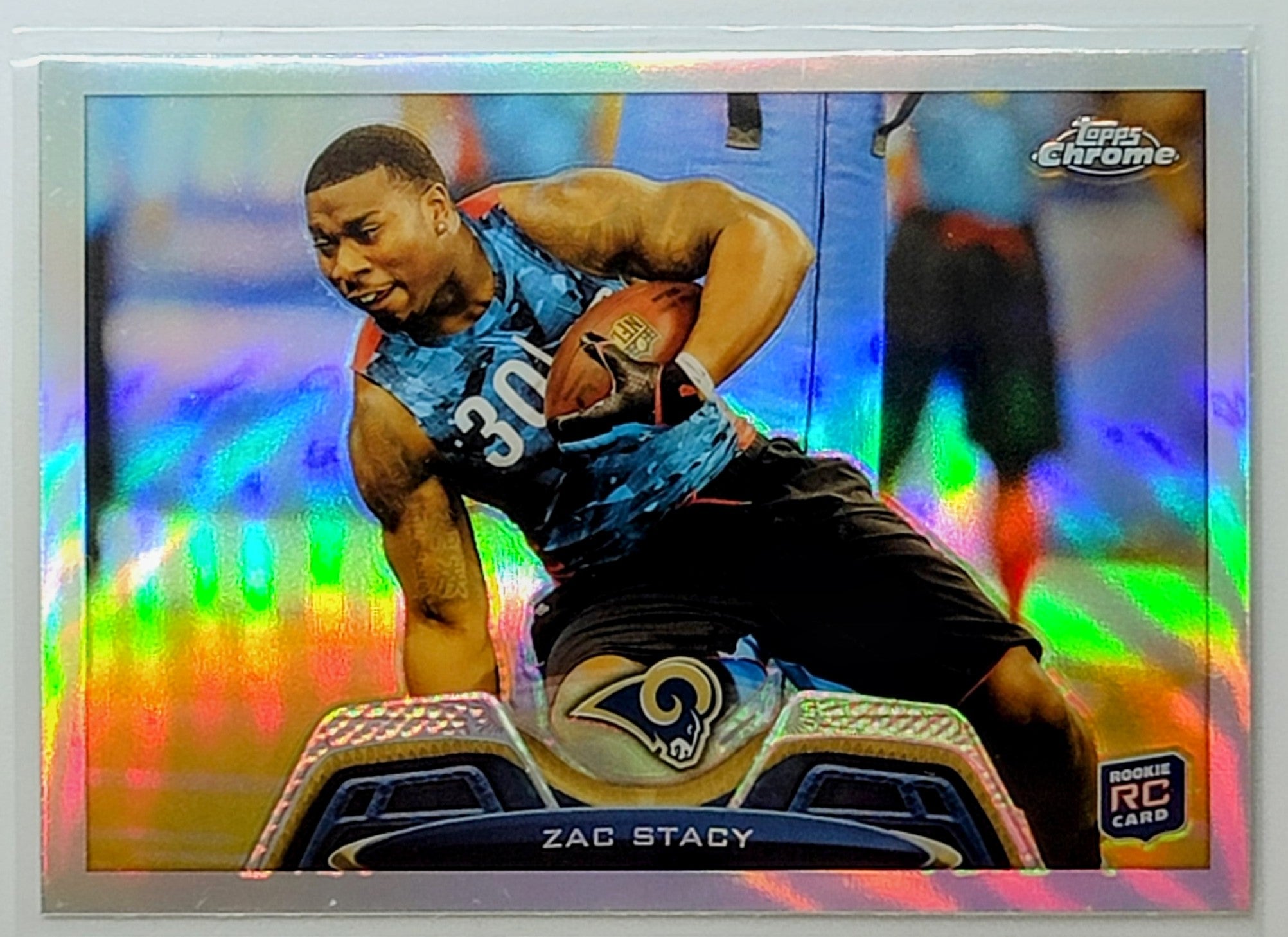 2013 Topps Zac Stacy Gold  SN2013 St. Louis Rams Football Card TH1C4 simple Xclusive Collectibles