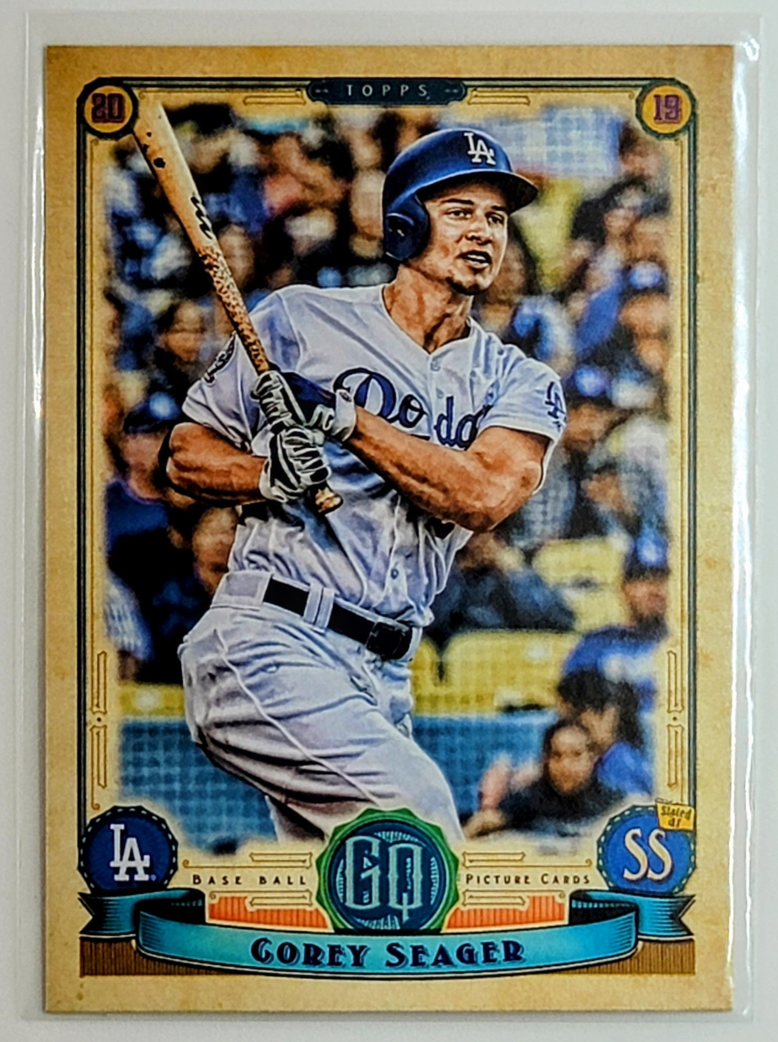 2019 Topps Gypsy Queen Corey
Seager Green Los Angeles Dodgers
Baseball Card TH1C4 simple Xclusive Collectibles