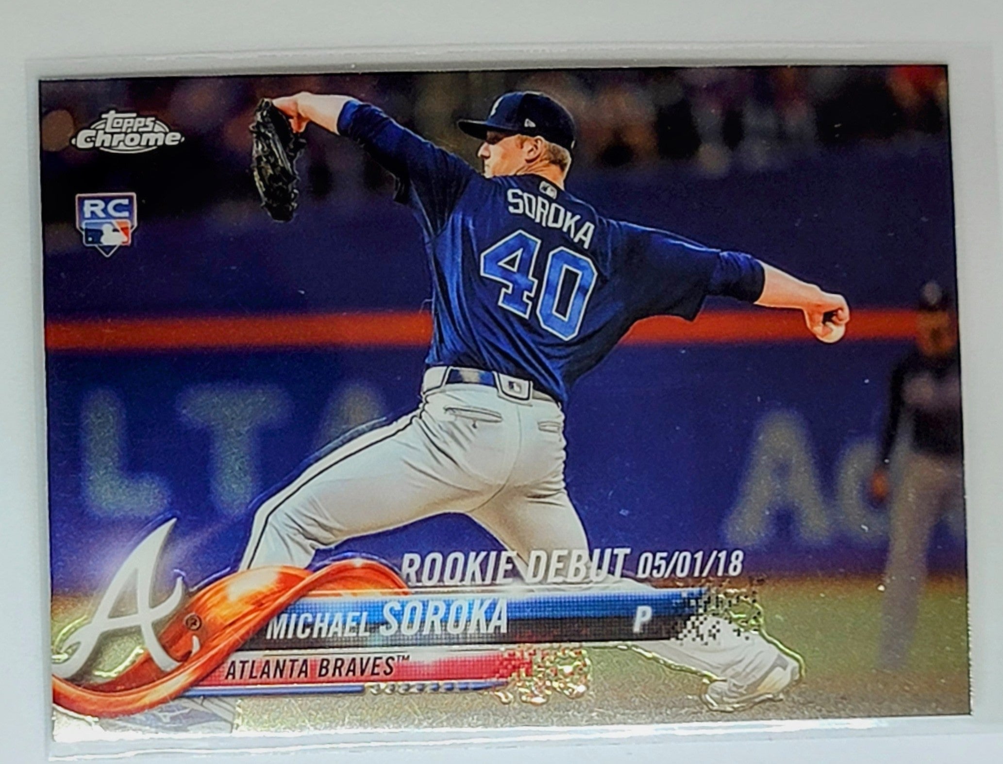 2018 Topps Chrome Update
  Edition Michael Soroka
 Atlanta Braves Baseball Card TH1C4_1a simple Xclusive Collectibles   