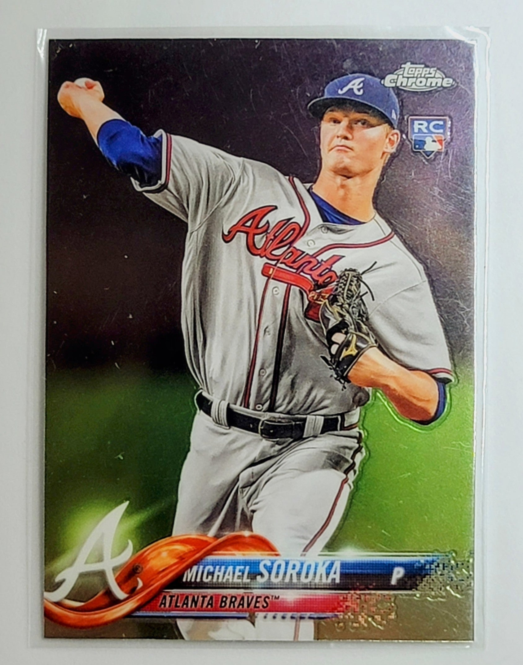 2018 Topps Chrome Update
  Edition Michael Soroka Atlanta Braves Baseball Card TH1C4_1b simple Xclusive Collectibles   