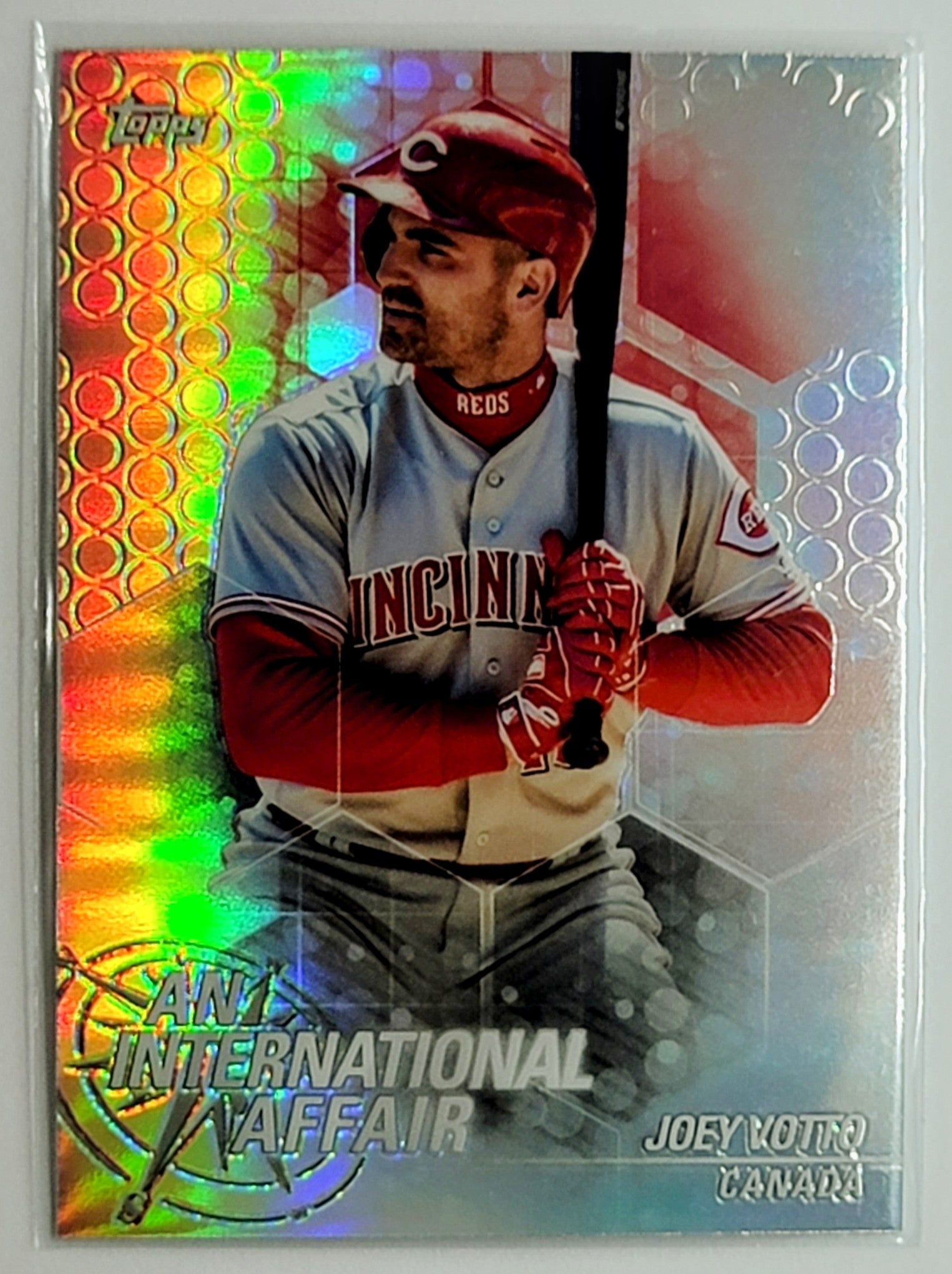 2018 Topps Chrome Update
  Edition Joey Votto An International Affair 
  Cincinnati Reds Baseball Card TH1C4 simple Xclusive Collectibles   