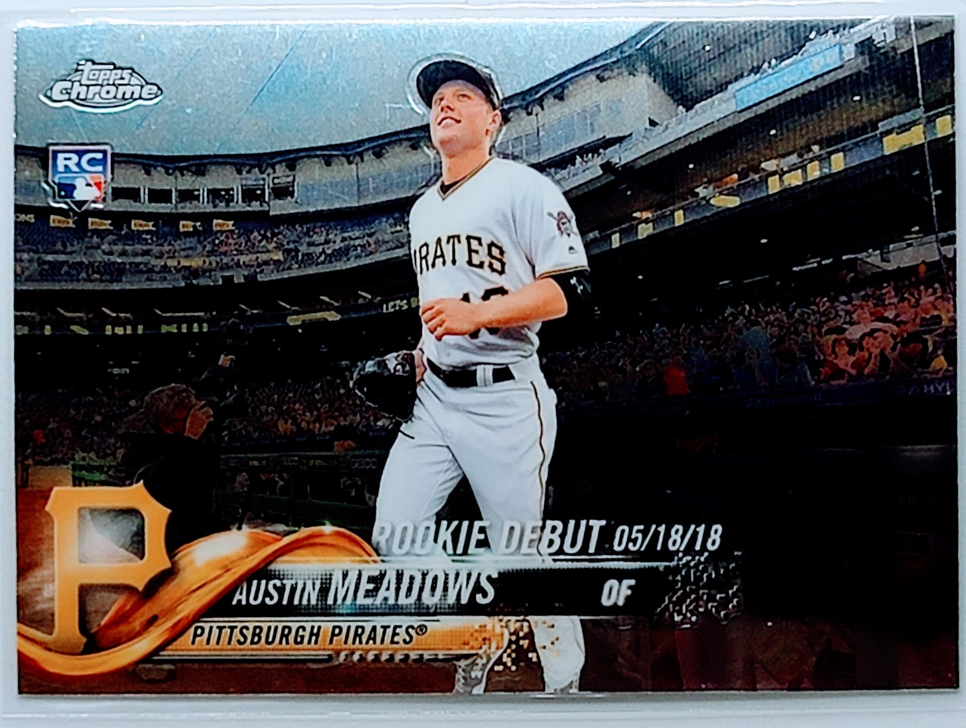 2018 Topps Chrome Update
  Edition Austin Meadows   RD, RC
  Pittsburgh Pirates Baseball Card TH1C4 simple Xclusive Collectibles   