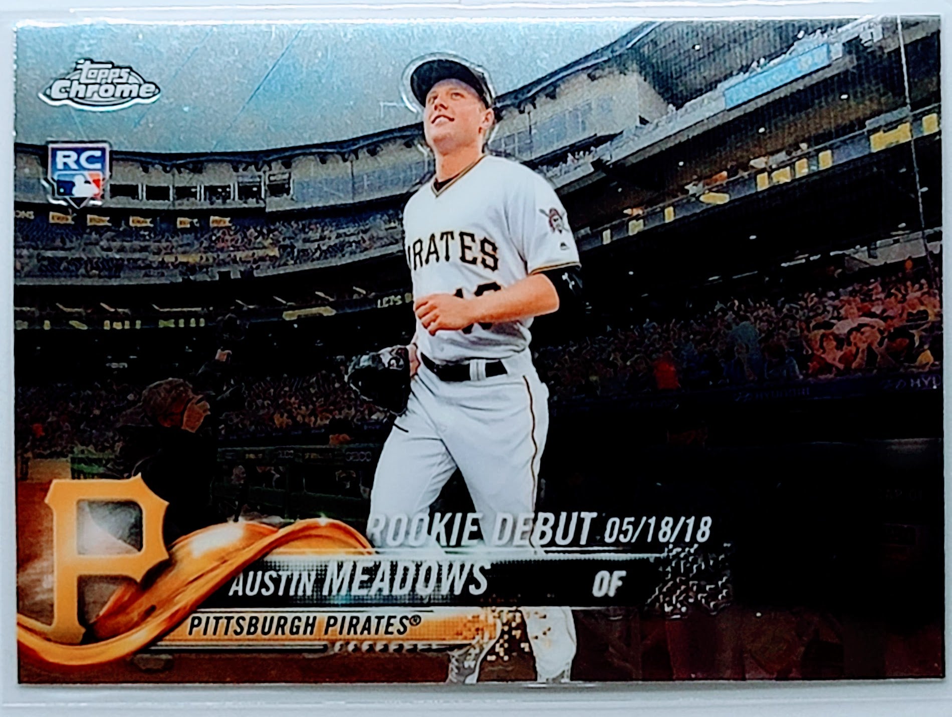 2018 Topps Chrome Update
  Edition Austin Meadows   RD, RC
  Pittsburgh Pirates Baseball Card TH1C4 simple Xclusive Collectibles