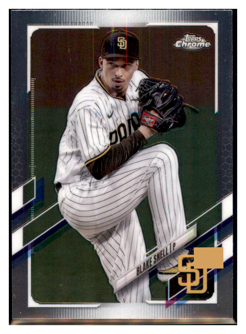 2021 Topps Chrome
Update Blake Snell San Diego Padres
#USC45 Baseball card SLBT1_1a simple Xclusive Collectibles