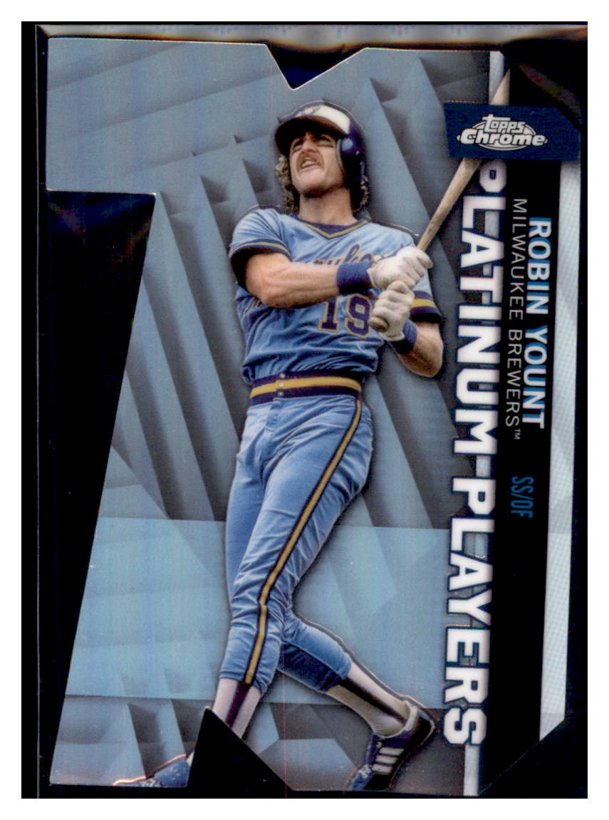 2021 Topps Chrome Update Robin Yount Diecut Milwaukee Brewers #CPDC-22 Baseball
  card   SLBT1 simple Xclusive Collectibles