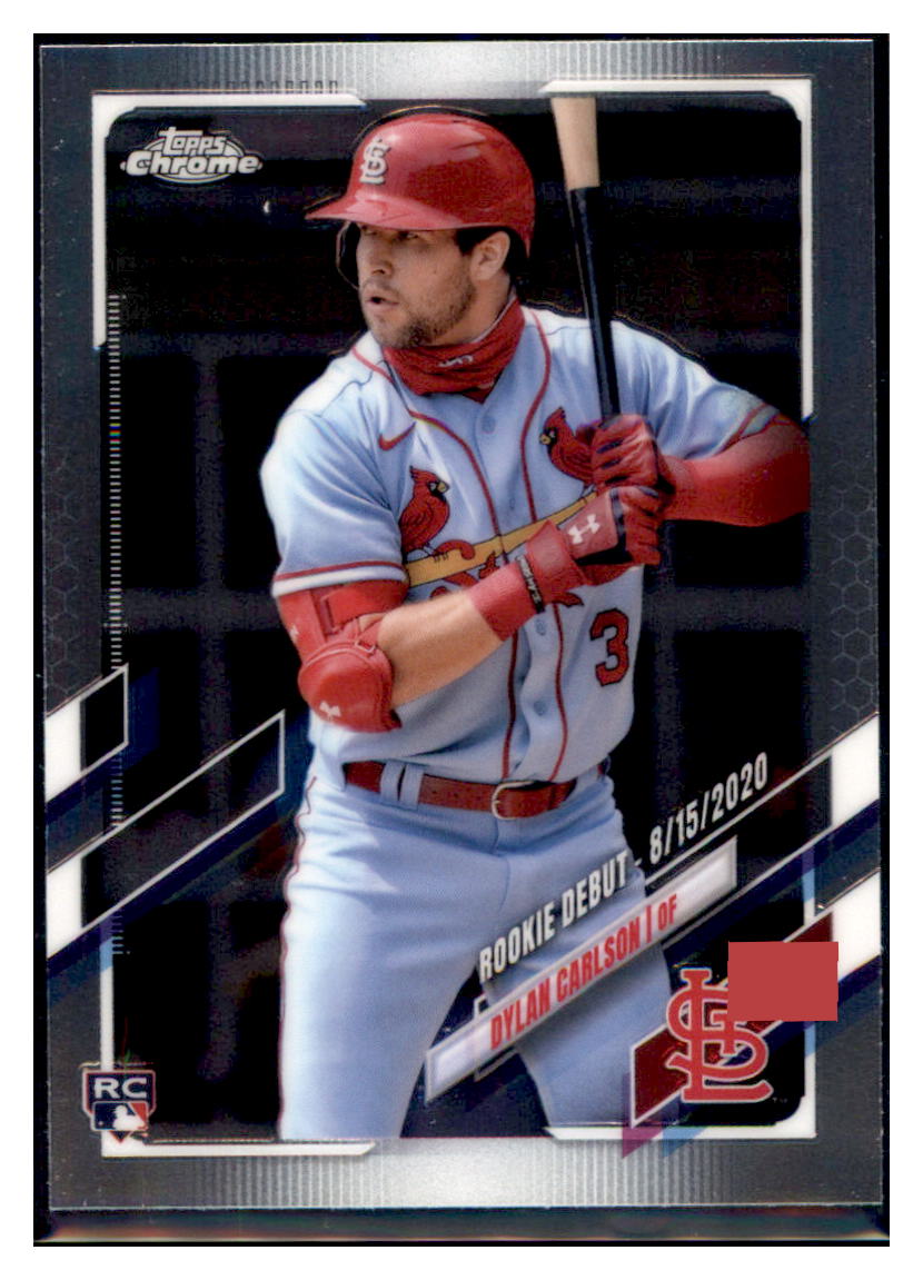 2021 Topps Chrome Update Dylan Carlson St. Louis Cardinals Rookie #USC54
  Baseball card   SLBT1 simple Xclusive Collectibles   