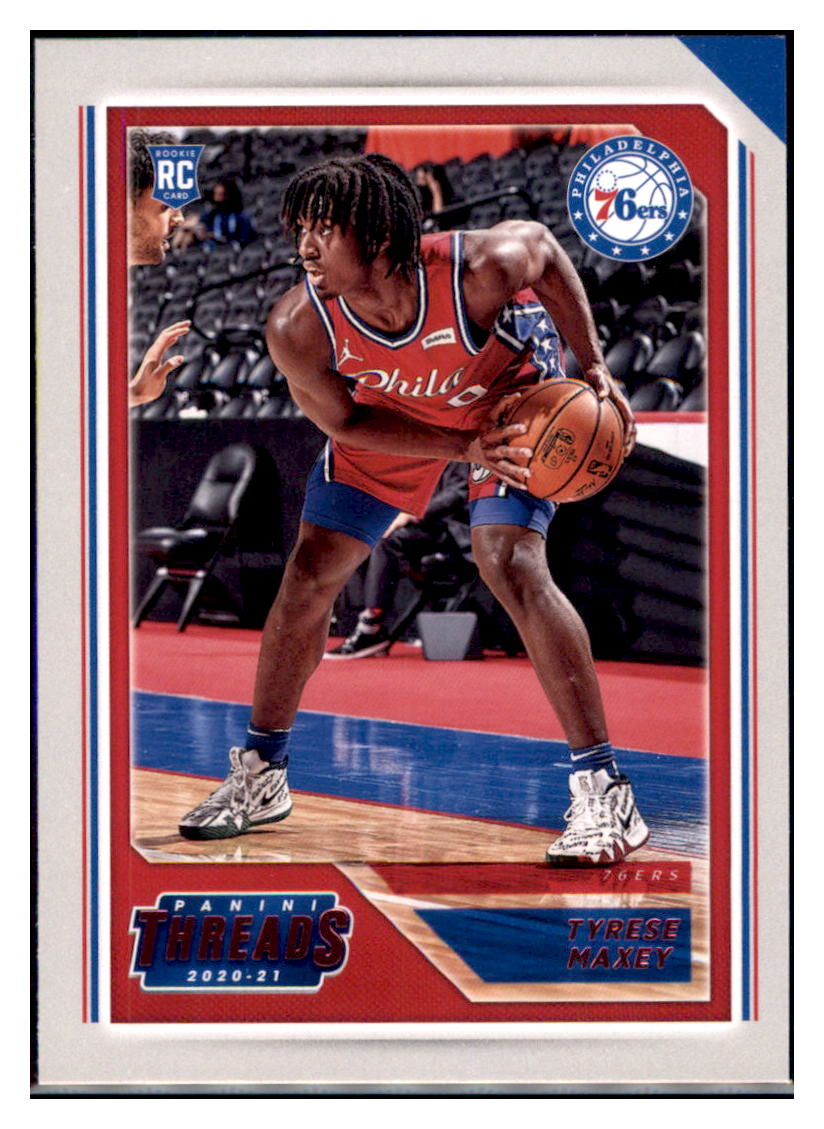 2020 Panini Chronicles Tyrese Maxey Philadelphia 76ers #76 Basketball card SLBT1 simple Xclusive Collectibles