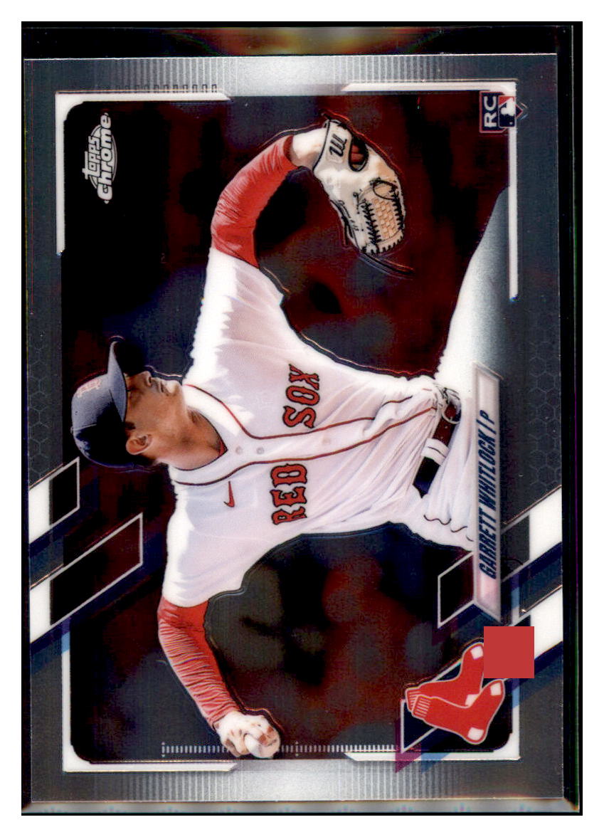 2021 Topps Chrome Update Garrett
  Whitlock  Boston Red Sox #USC5 Baseball
  card   SLBT1 simple Xclusive Collectibles