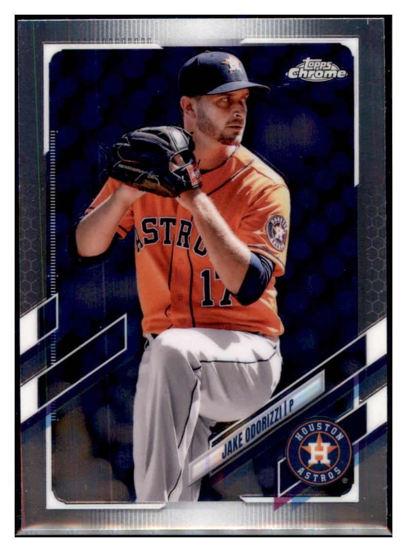 2021 Topps Chrome Update Jake
  Odorizzi  Houston Astros #USC21
  Baseball card   SLBT1_1b simple Xclusive Collectibles   