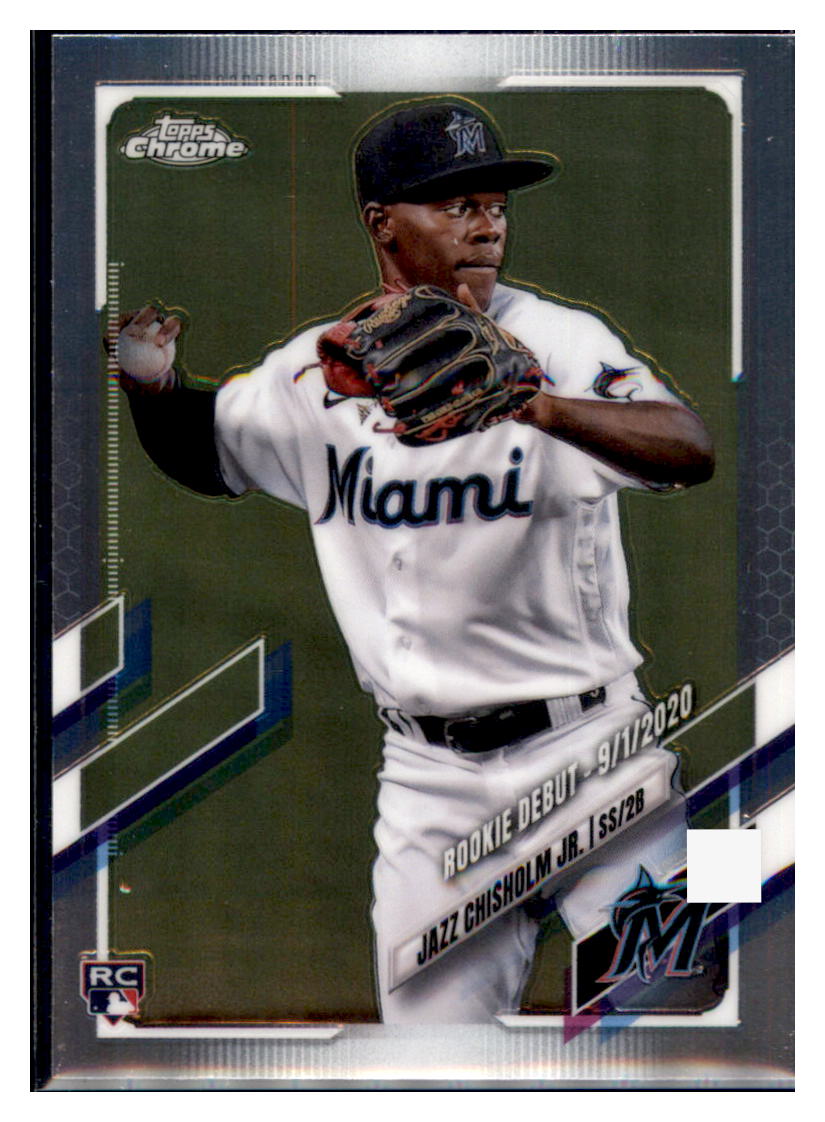 2021 Bowman Chrome Jazz Chisholm  Miami Marlins #57 Baseball card   SLBT1 simple Xclusive Collectibles