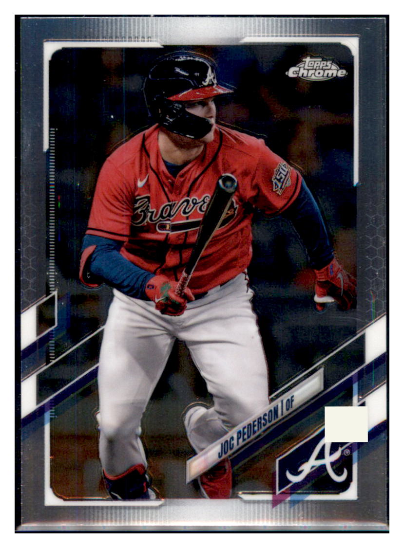 2021 Topps Chrome Update Joc
  Pederson  Atlanta Braves #USC94
  Baseball card   SLBT1 simple Xclusive Collectibles