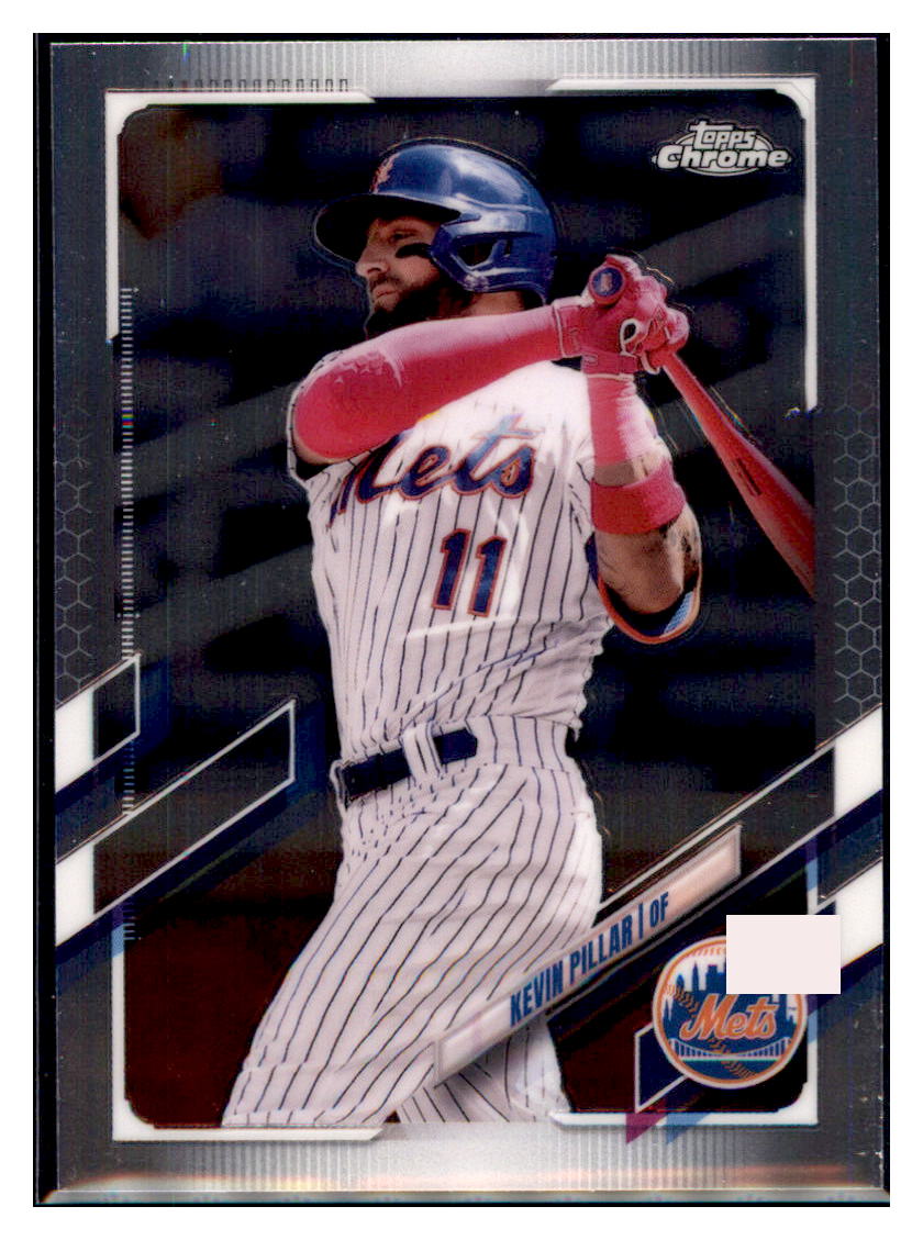 2021 Topps Chrome Update Kevin
  Pillar  New York Mets #USC6 Baseball
  card   SLBT1_1b simple Xclusive Collectibles