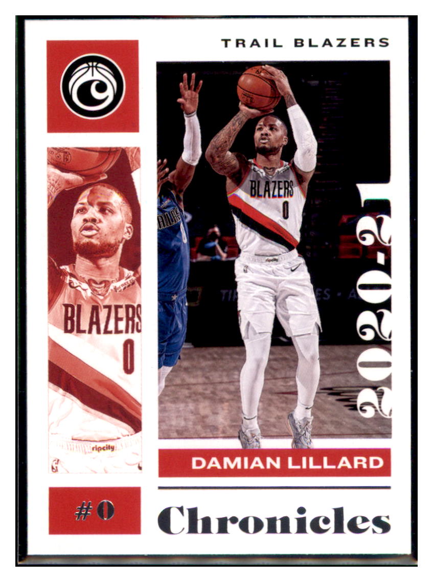 2020 Panini Chronicles Damian
  Lillard  Portland Trail Blazers #3
  Basketball card   SLBT1 simple Xclusive Collectibles   