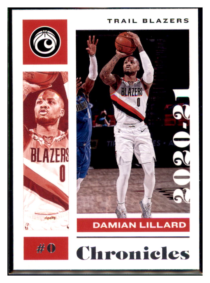 2020 Panini Chronicles Damian
Lillard Portland Trail Blazers #3
Basketball card SLBT1 simple Xclusive Collectibles