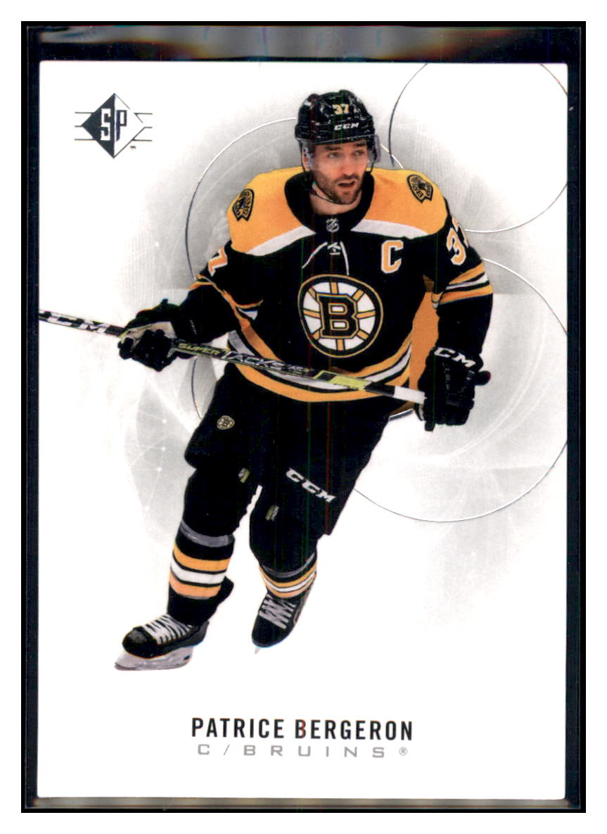 2020 SP Patrice Bergeron Boston Bruins #31 Hockey card LSL1 simple Xclusive Collectibles