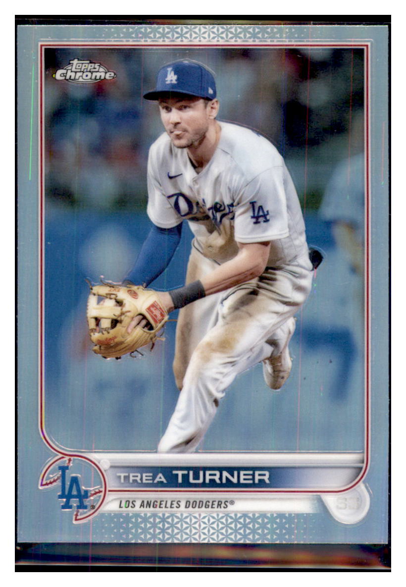 2022 Topps Trea Turner Los Angeles Dodgers #550 Baseball card LSL1 simple Xclusive Collectibles