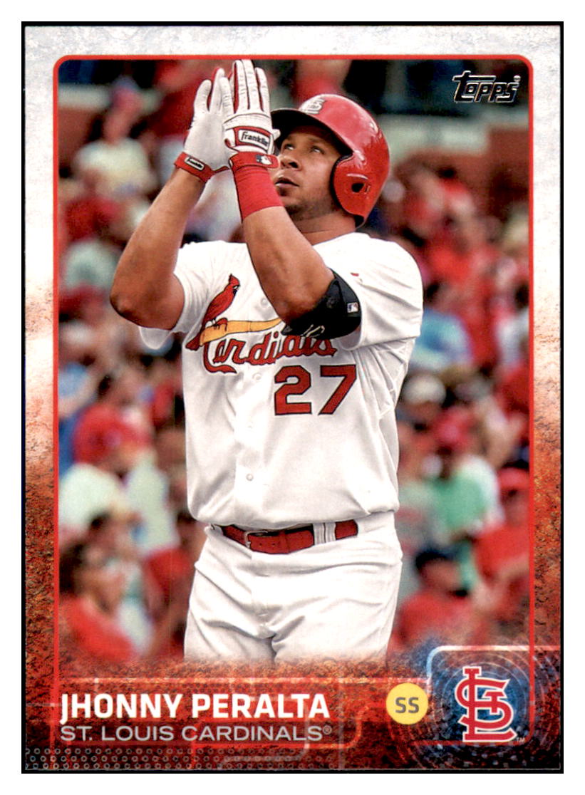 2015 Topps Jhonny Peralta St. Louis Cardinals #311 Baseball card M32P1 simple Xclusive Collectibles