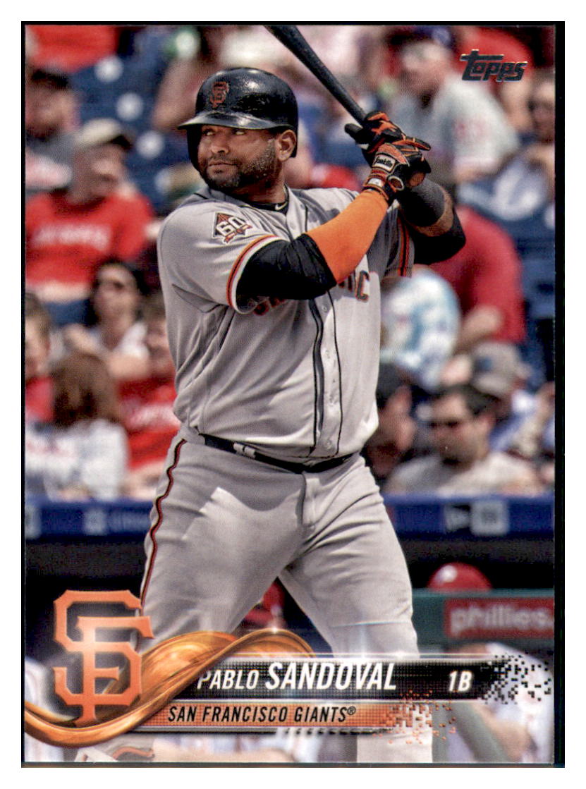 2018 Topps Update Pablo Sandoval San Francisco Giants #US24 Baseball
card M32P1 simple Xclusive Collectibles