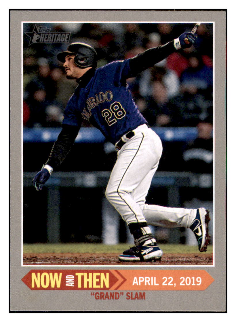 2019 Topps Heritage Nolan Arenado Colorado Rockies #NT-11 Baseball card M32P1 simple Xclusive Collectibles