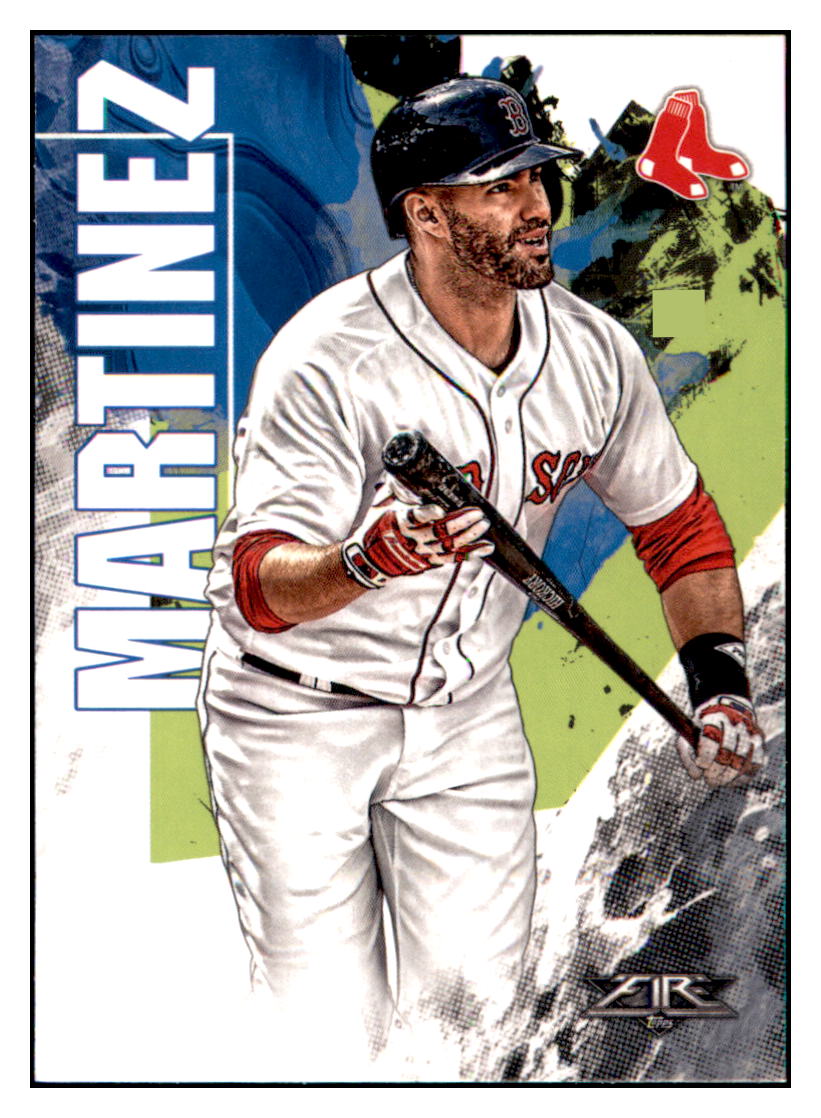 2019 Topps Fire J.D. Martinez Boston Red Sox #184 Baseball card M32P1 simple Xclusive Collectibles