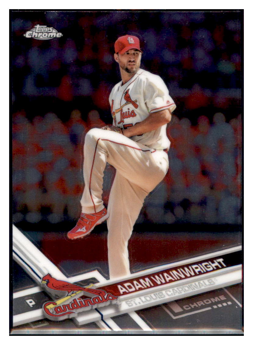 2017 Topps Chrome Adam Wainwright St. Louis Cardinals #113 Baseball card M32P1 simple Xclusive Collectibles