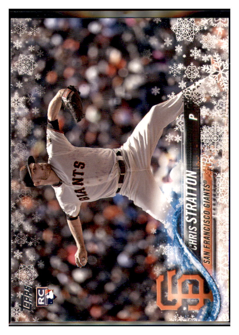 2018 Topps Holiday Chris Stratton  San Francisco Giants #HMW4 Baseball
  card   M32P1 simple Xclusive Collectibles   
