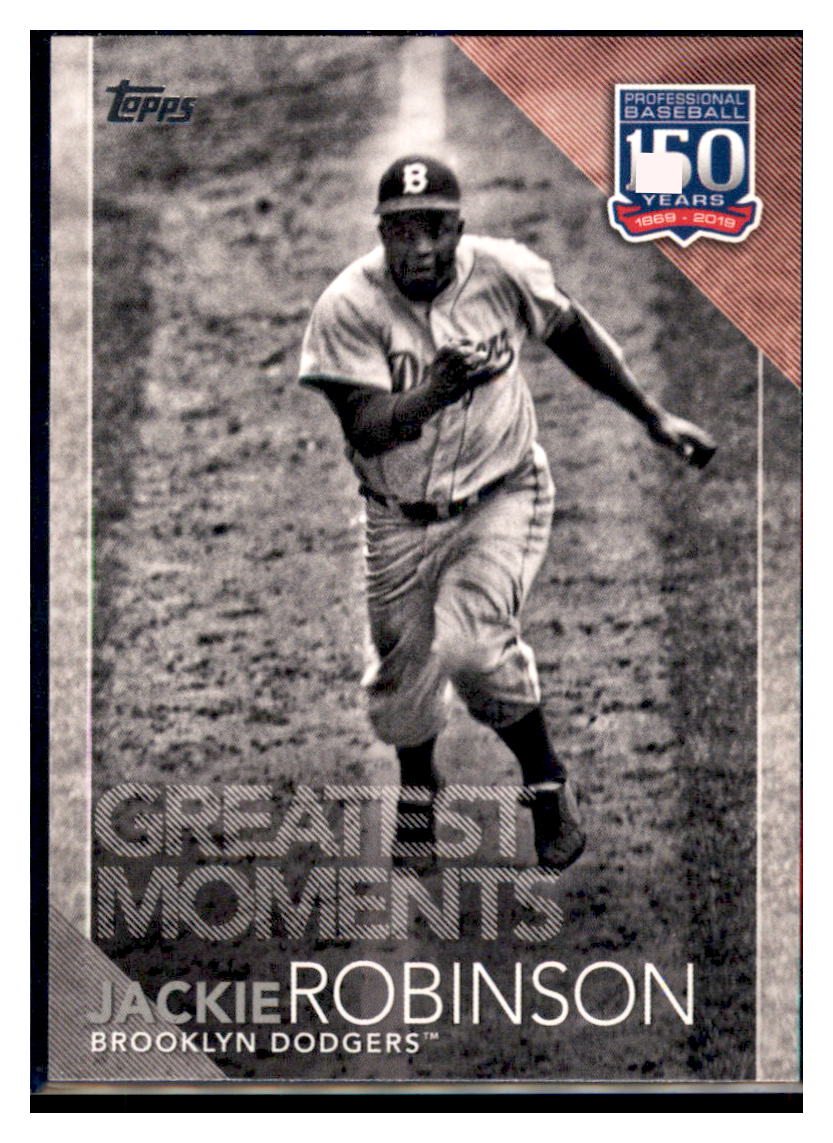 2019 Topps Jackie Robinson Brooklyn Dodgers #150-23 Baseball card M32P1 simple Xclusive Collectibles