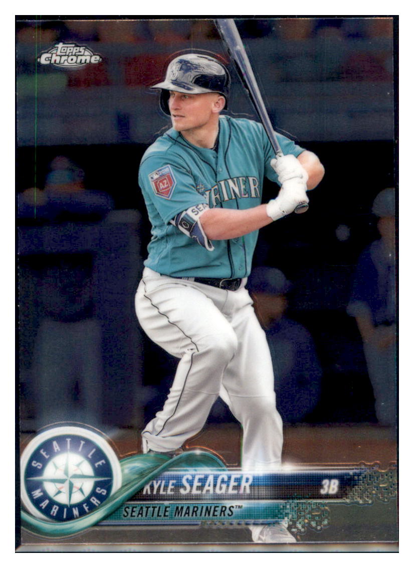 2018 Topps Chrome Kyle Seager  Seattle Mariners #159 Baseball card   M32P1 simple Xclusive Collectibles