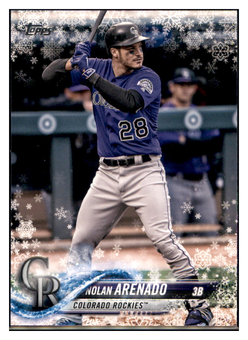 2018 Topps Holiday Nolan Arenado  Colorado Rockies #HMW62 Baseball card   M32P1 simple Xclusive Collectibles