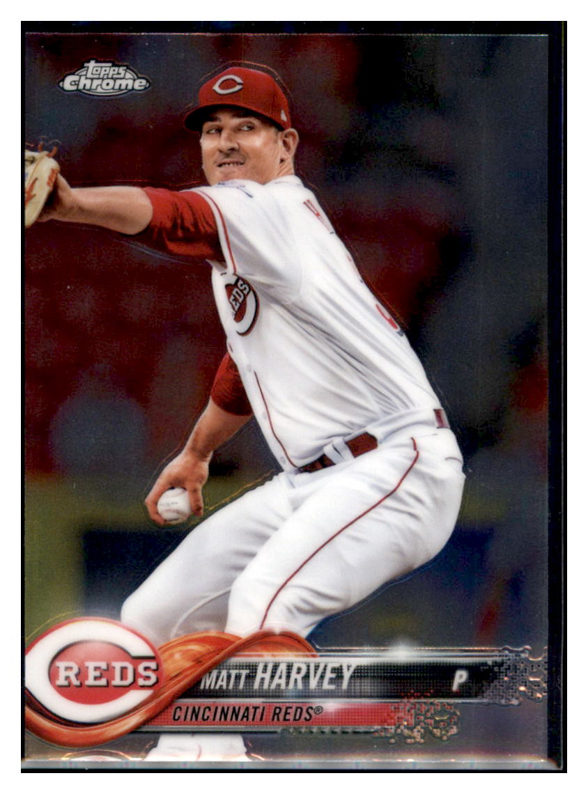 2018 Topps Chrome Update Edition Matt
Harvey Cincinnati Reds #HMT48 Baseball
card M32P1 simple Xclusive Collectibles